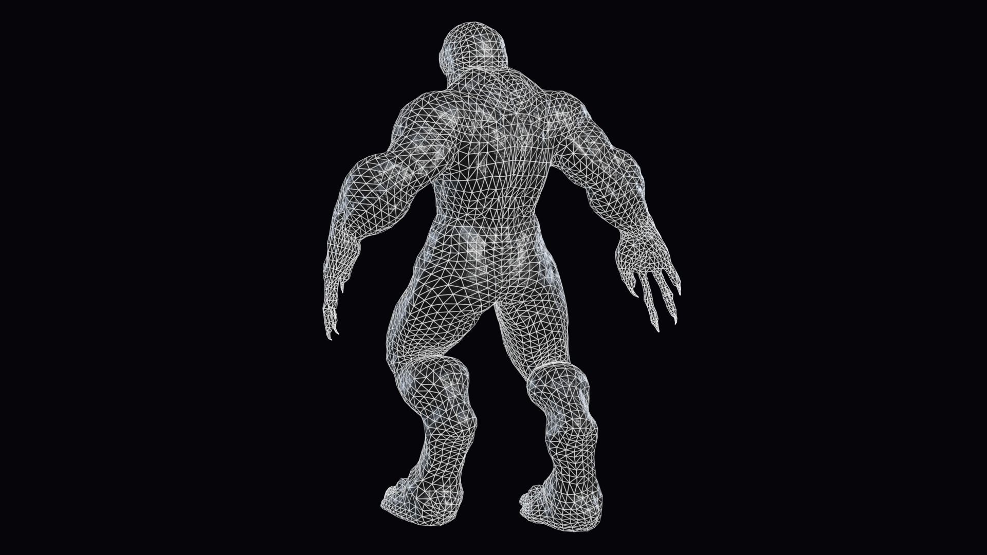 Big Demon 4 Low-poly 3D model_9