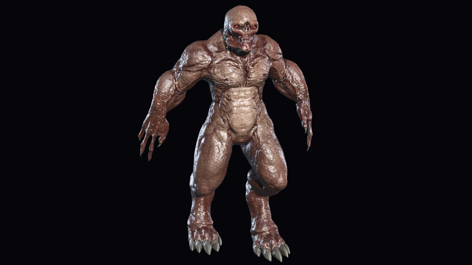 Big Demon 4 Low-poly 3D model_5