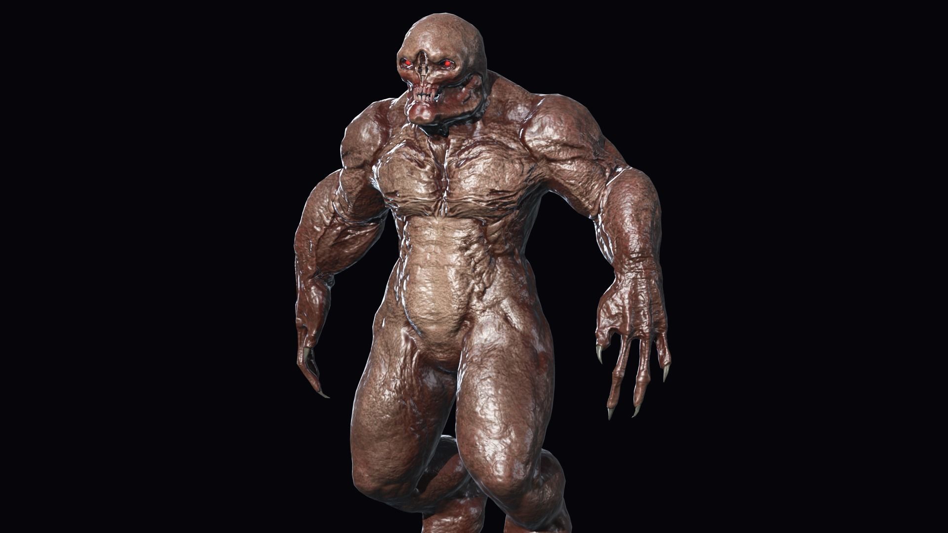 Big Demon 4 Low-poly 3D model_17