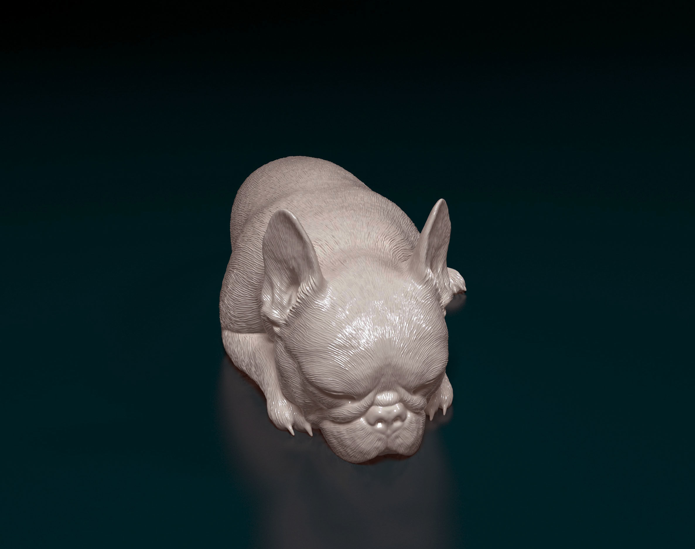 French Bulldog 013 3D print model_6