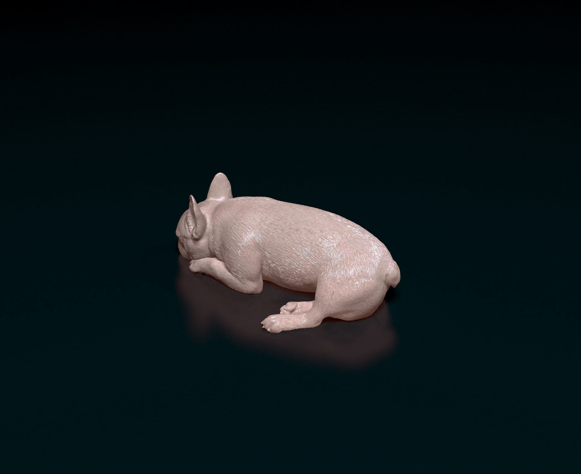 French Bulldog 013 3D print model_4
