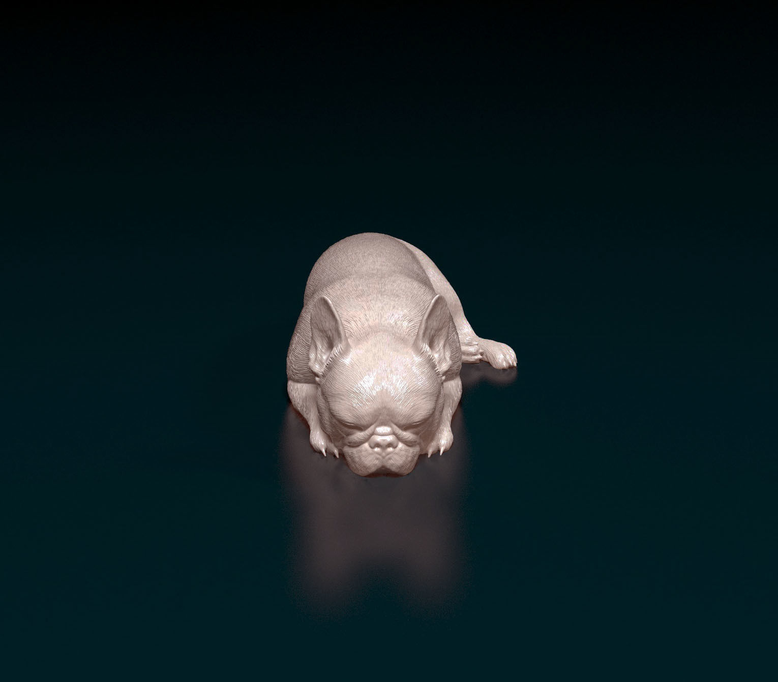 French Bulldog 013 3D print model_5
