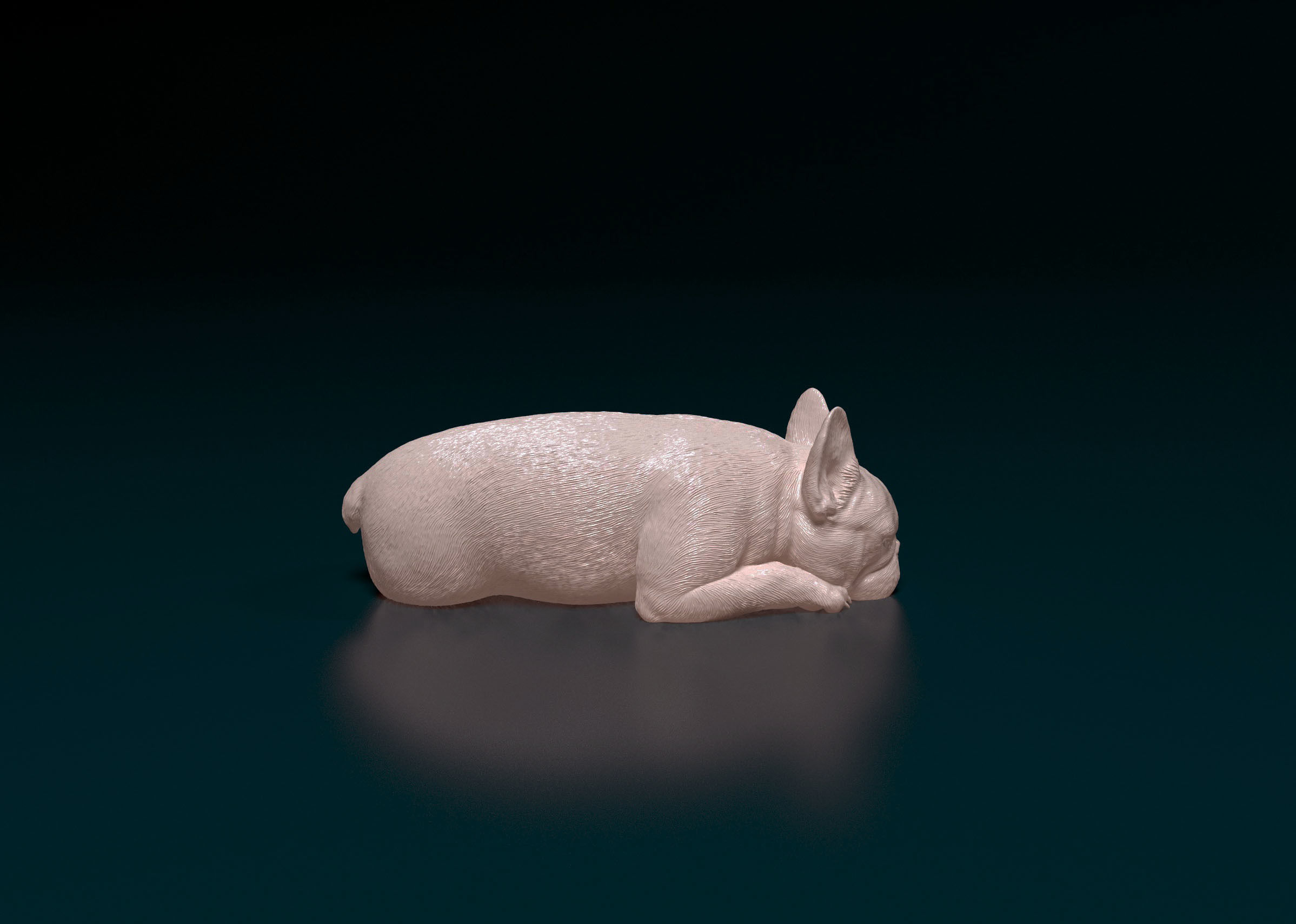 French Bulldog 013 3D print model_2