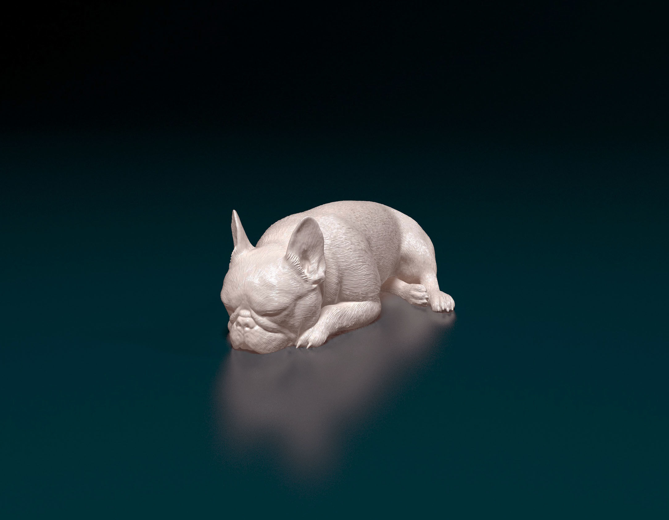 French Bulldog 013 3D print model_1