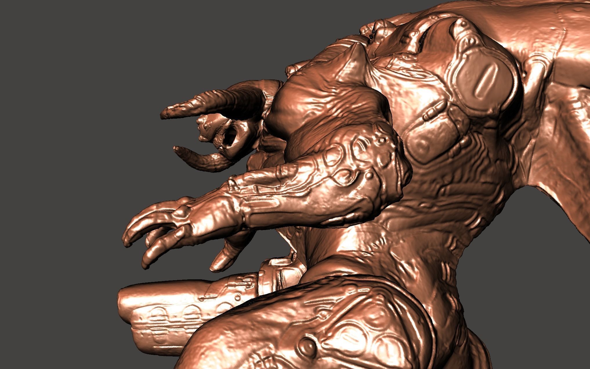 3 CYBERDEMON TYRANT BUNDLE DOOM 3 2016 ETERNAL GAMEQRAFT STL 3D print model_12