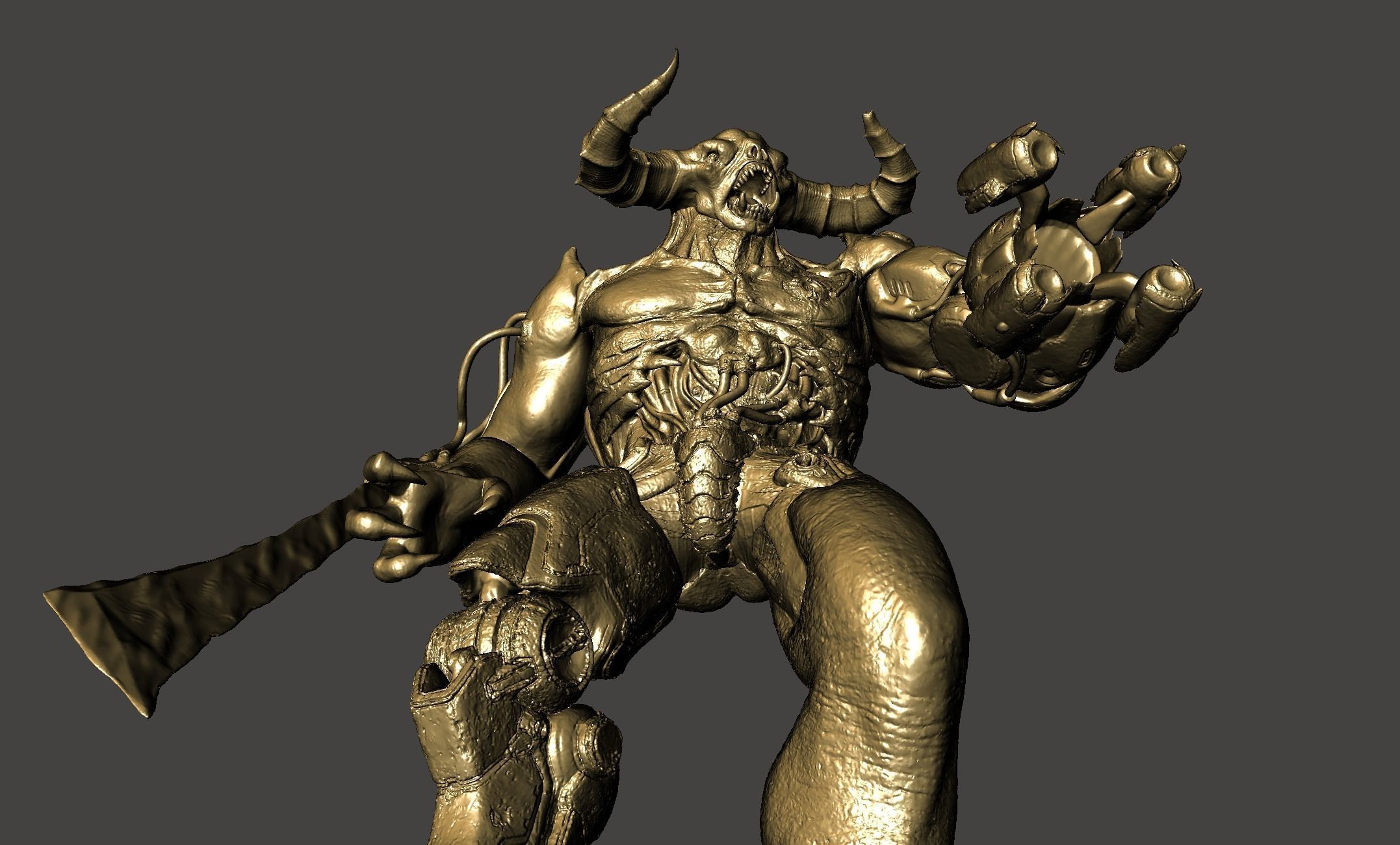 3 CYBERDEMON TYRANT BUNDLE DOOM 3 2016 ETERNAL GAMEQRAFT STL 3D print model_30