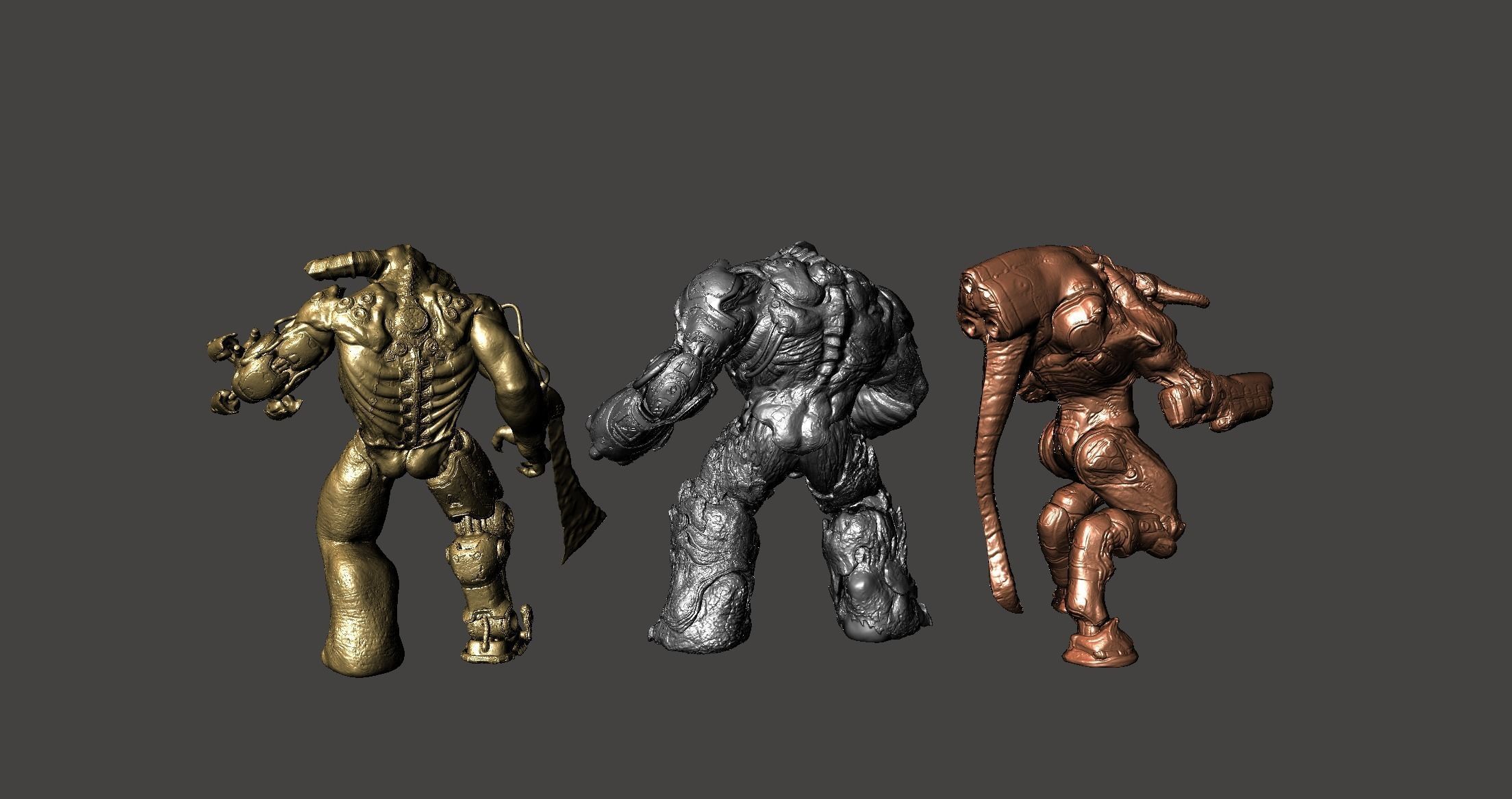 3 CYBERDEMON TYRANT BUNDLE DOOM 3 2016 ETERNAL GAMEQRAFT STL 3D print model_1