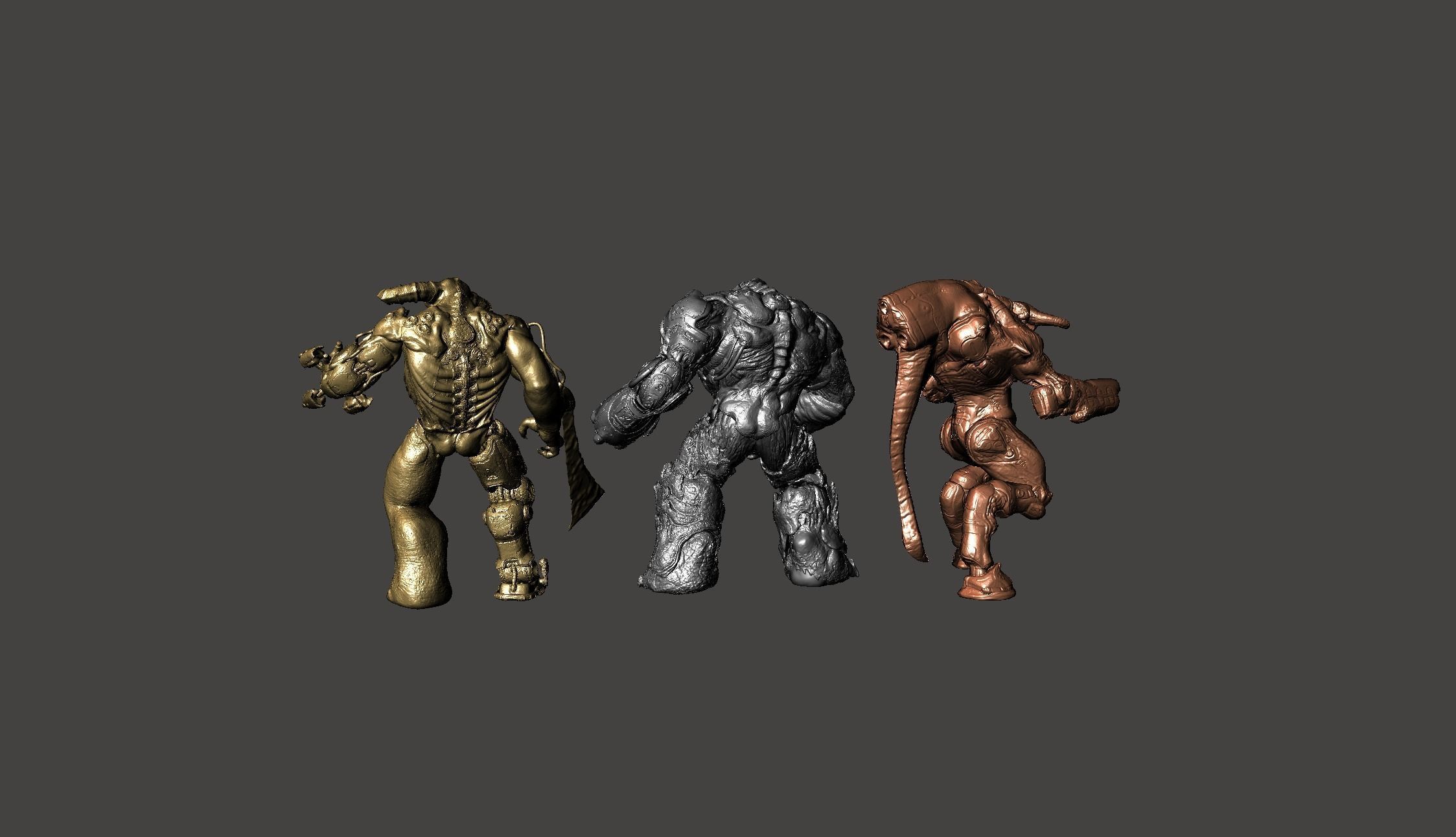 3 CYBERDEMON TYRANT BUNDLE DOOM 3 2016 ETERNAL GAMEQRAFT STL 3D print model_3