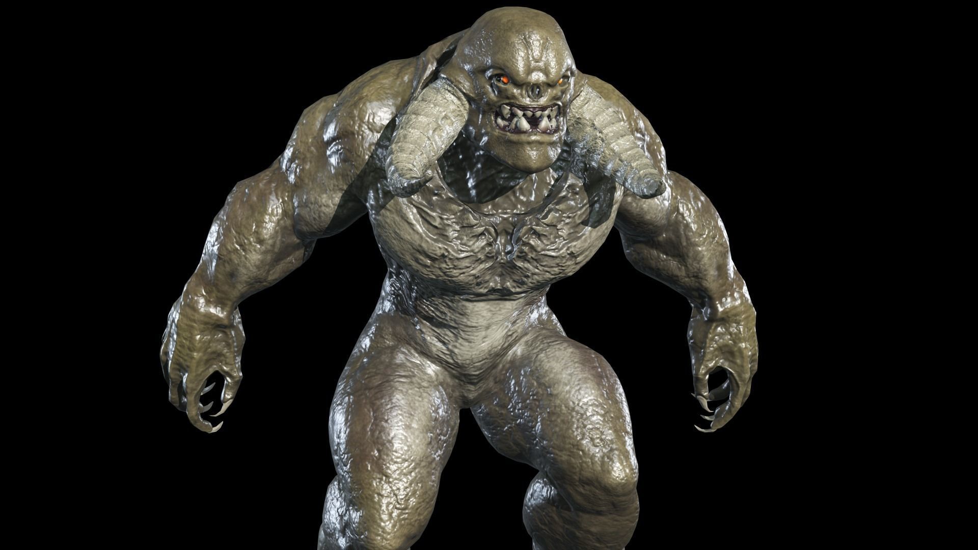 Big Demon 5 Low-poly 3D model_10