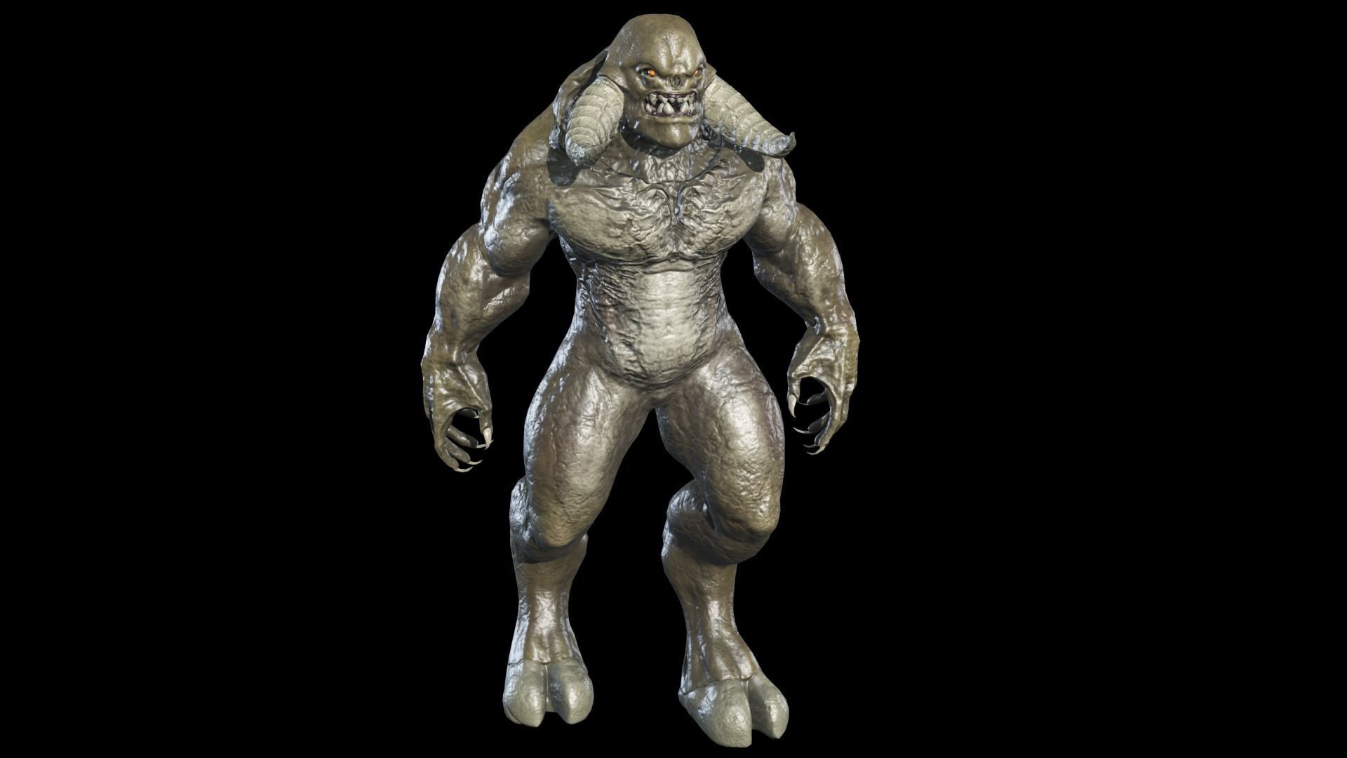 Big Demon 5 Low-poly 3D model_3