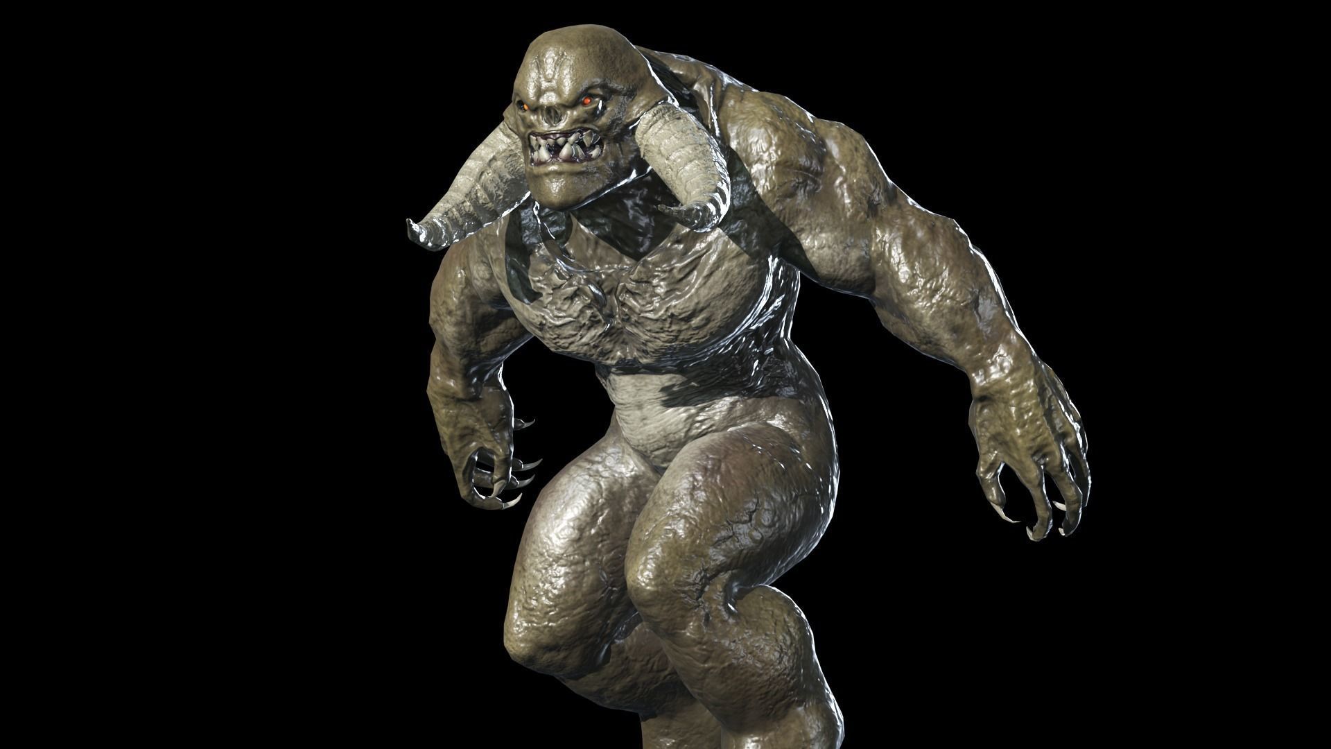 Big Demon 5 Low-poly 3D model_13