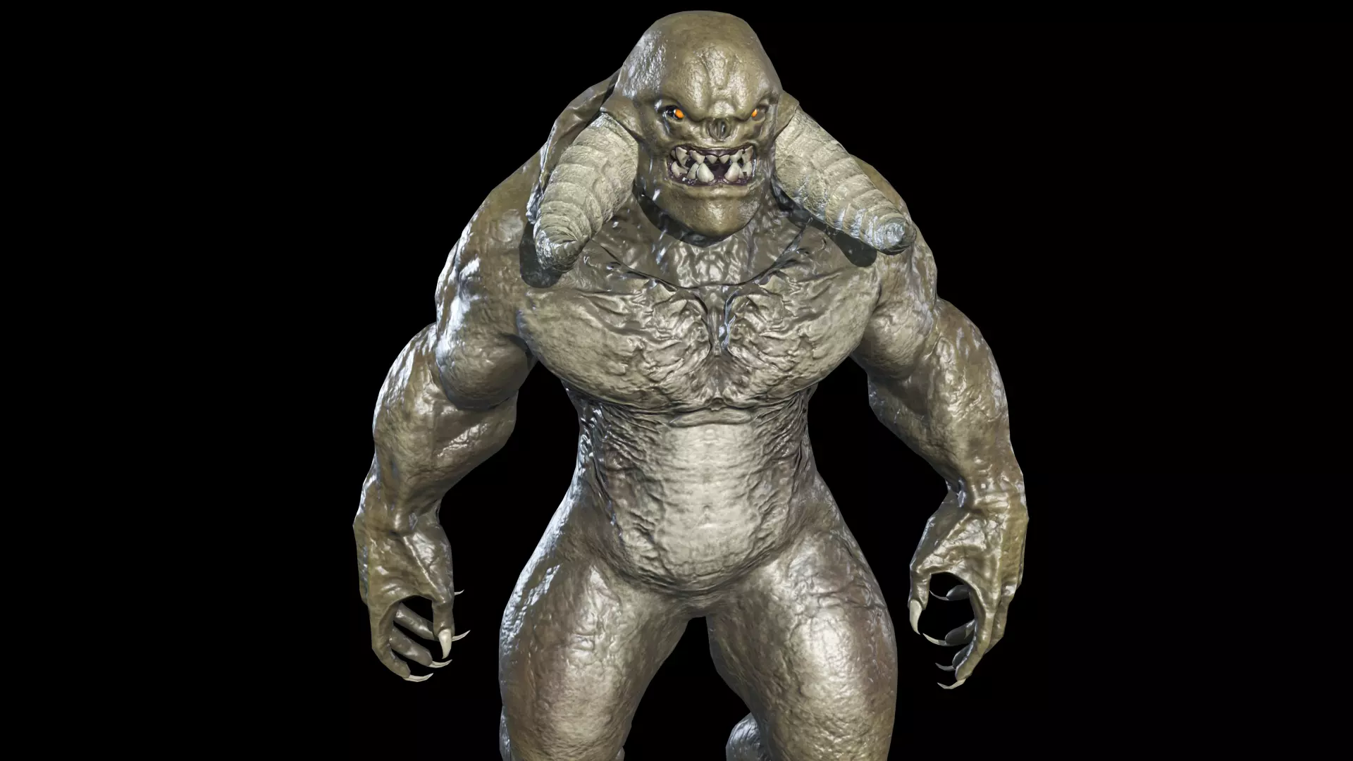 Big Demon 5 Low-poly 3D model_0