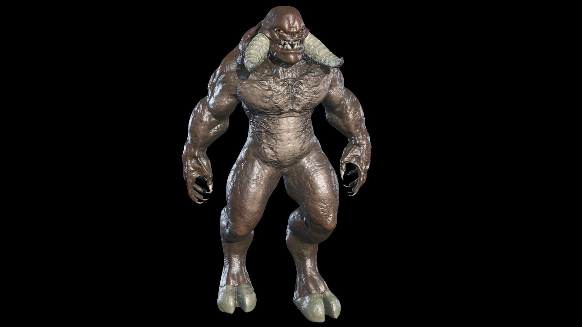 Big Demon 5 Low-poly 3D model_4