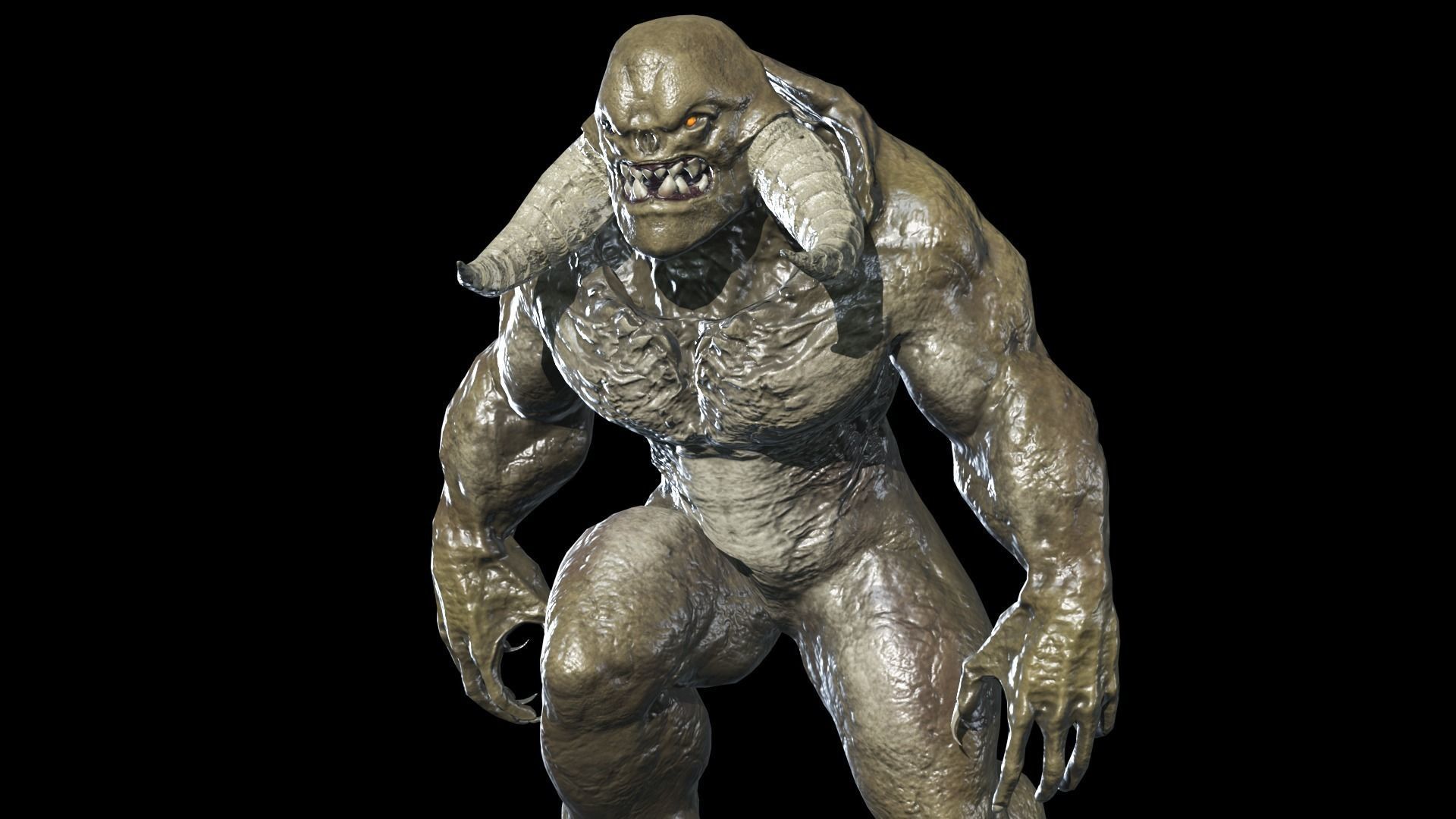 Big Demon 5 Low-poly 3D model_17