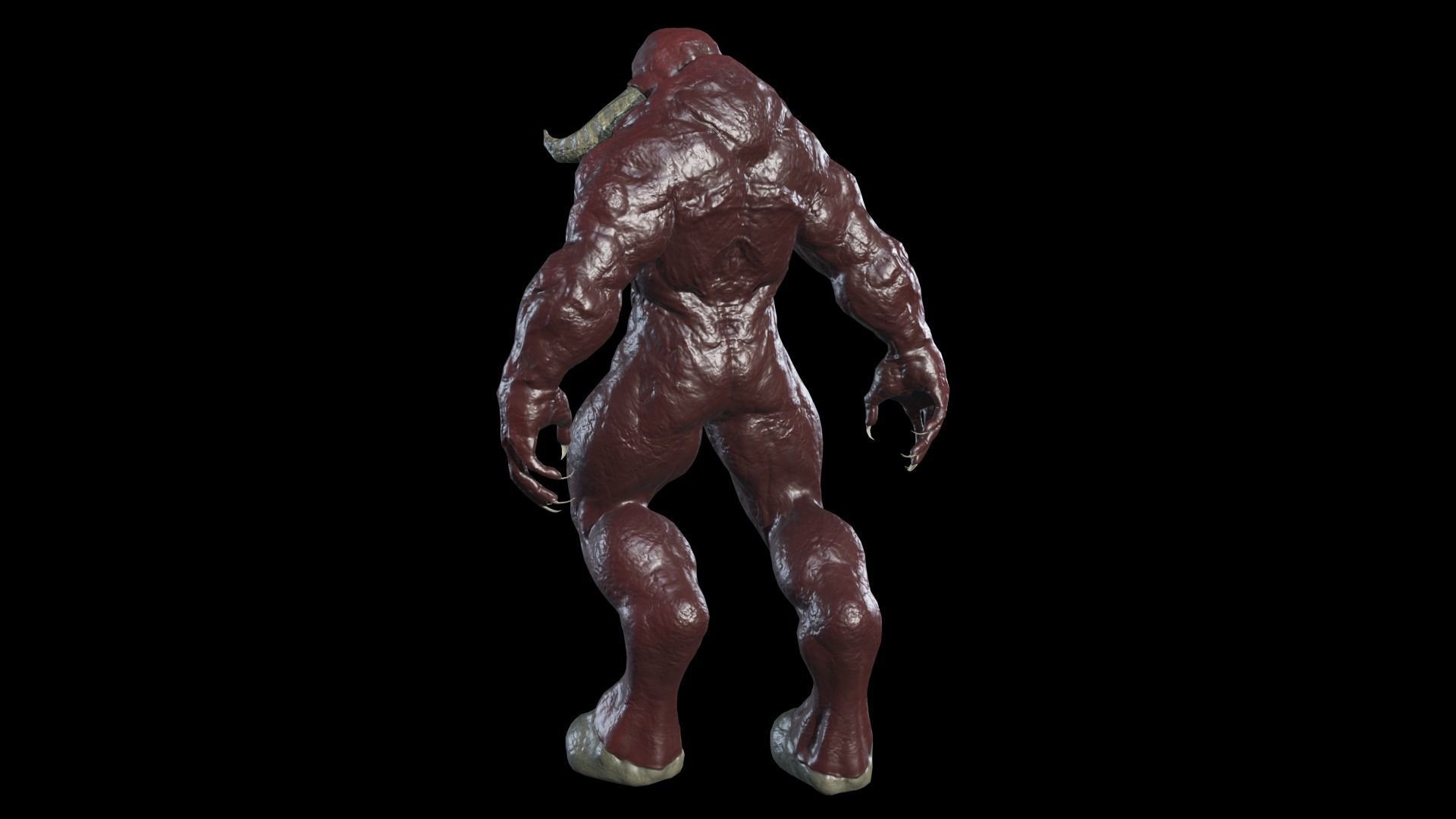 Big Demon 5 Low-poly 3D model_9