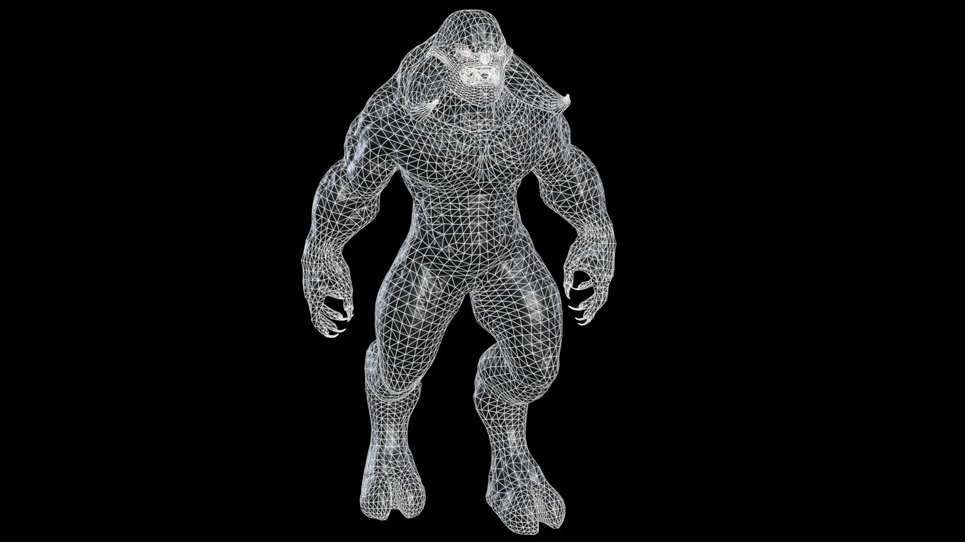 Big Demon 5 Low-poly 3D model_6