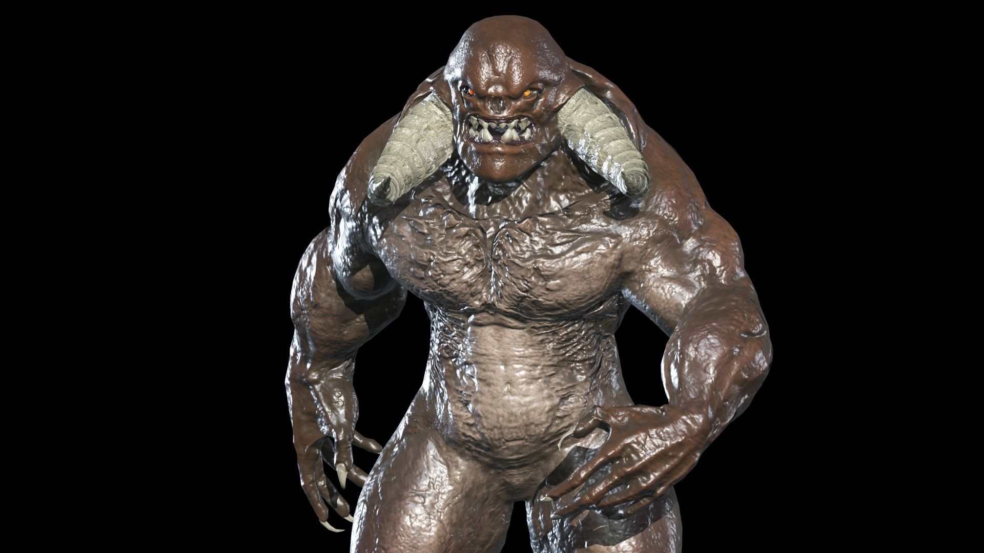 Big Demon 5 Low-poly 3D model_11