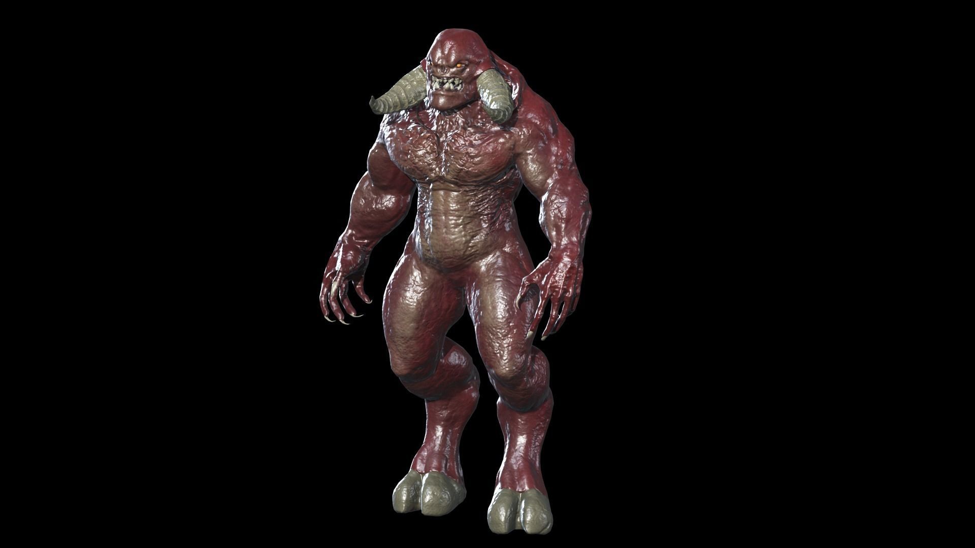 Big Demon 5 Low-poly 3D model_14