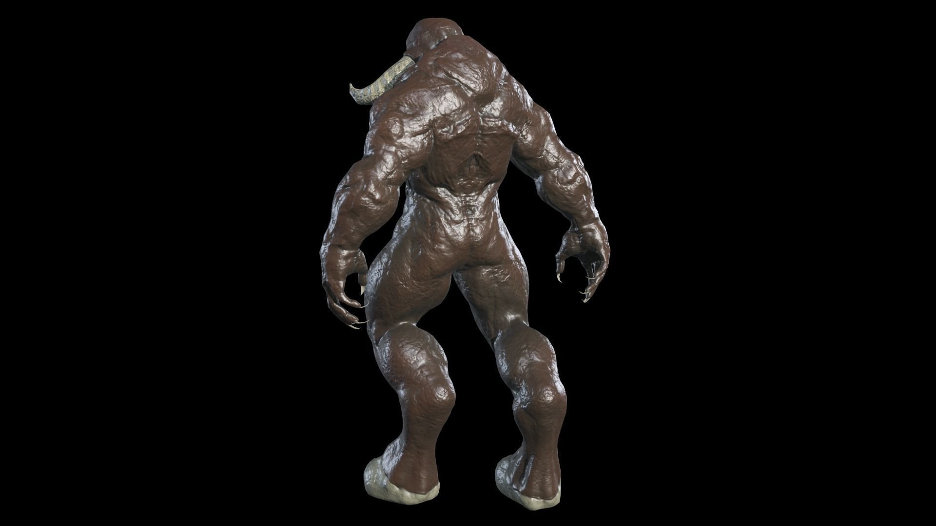 Big Demon 5 Low-poly 3D model_8