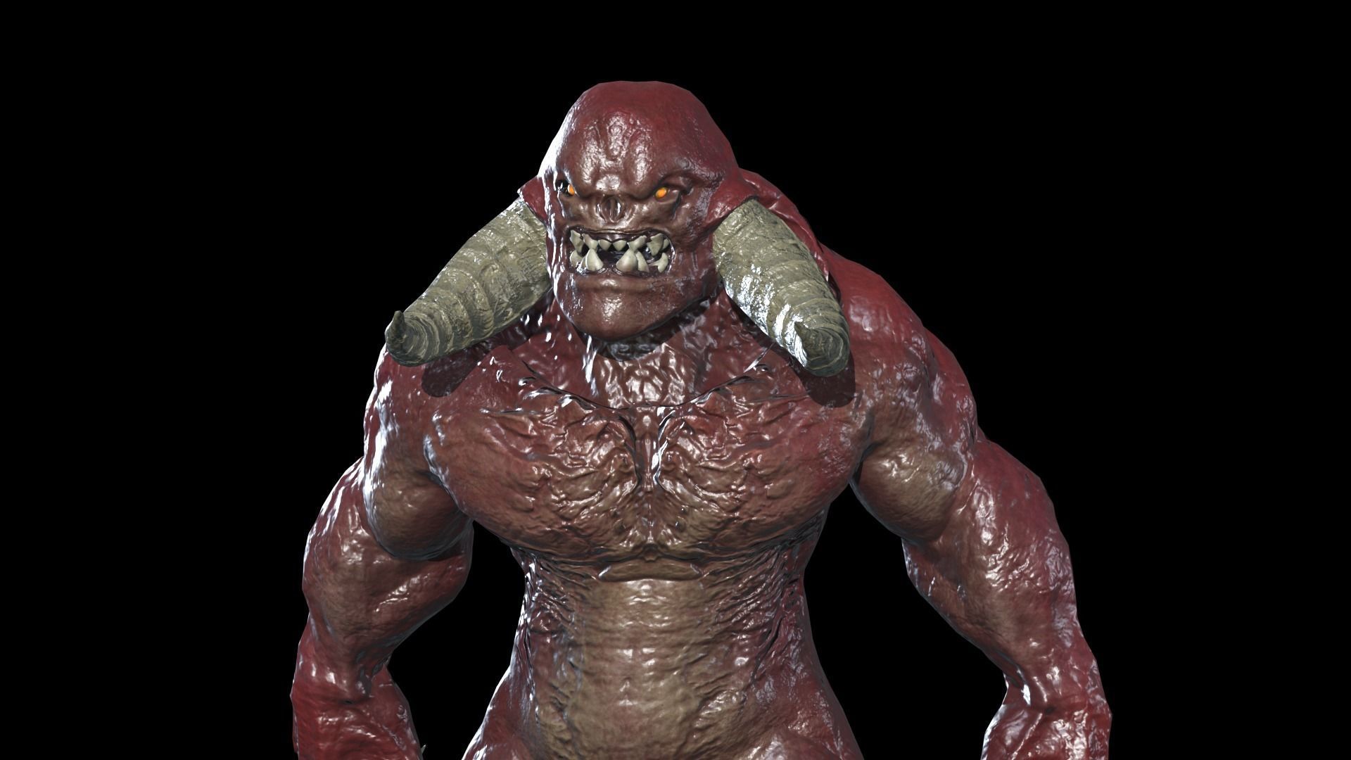 Big Demon 5 Low-poly 3D model_2