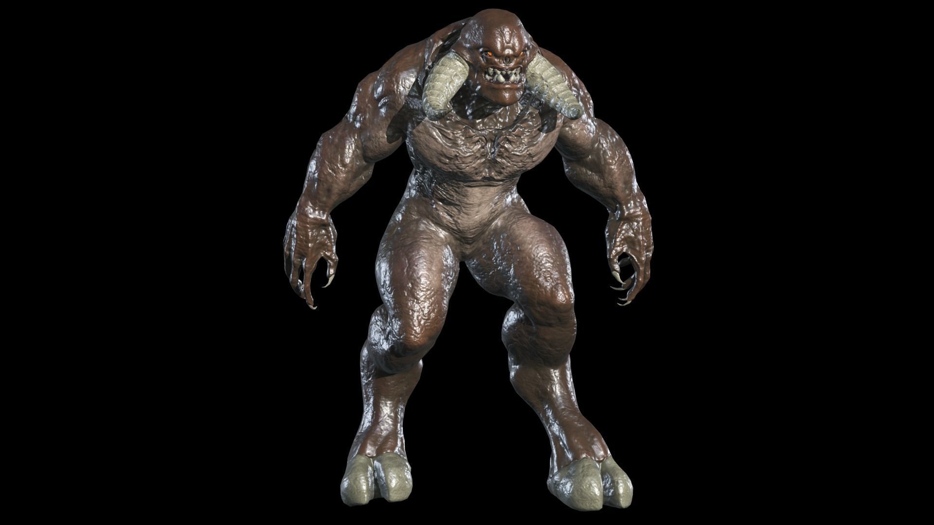 Big Demon 5 Low-poly 3D model_12