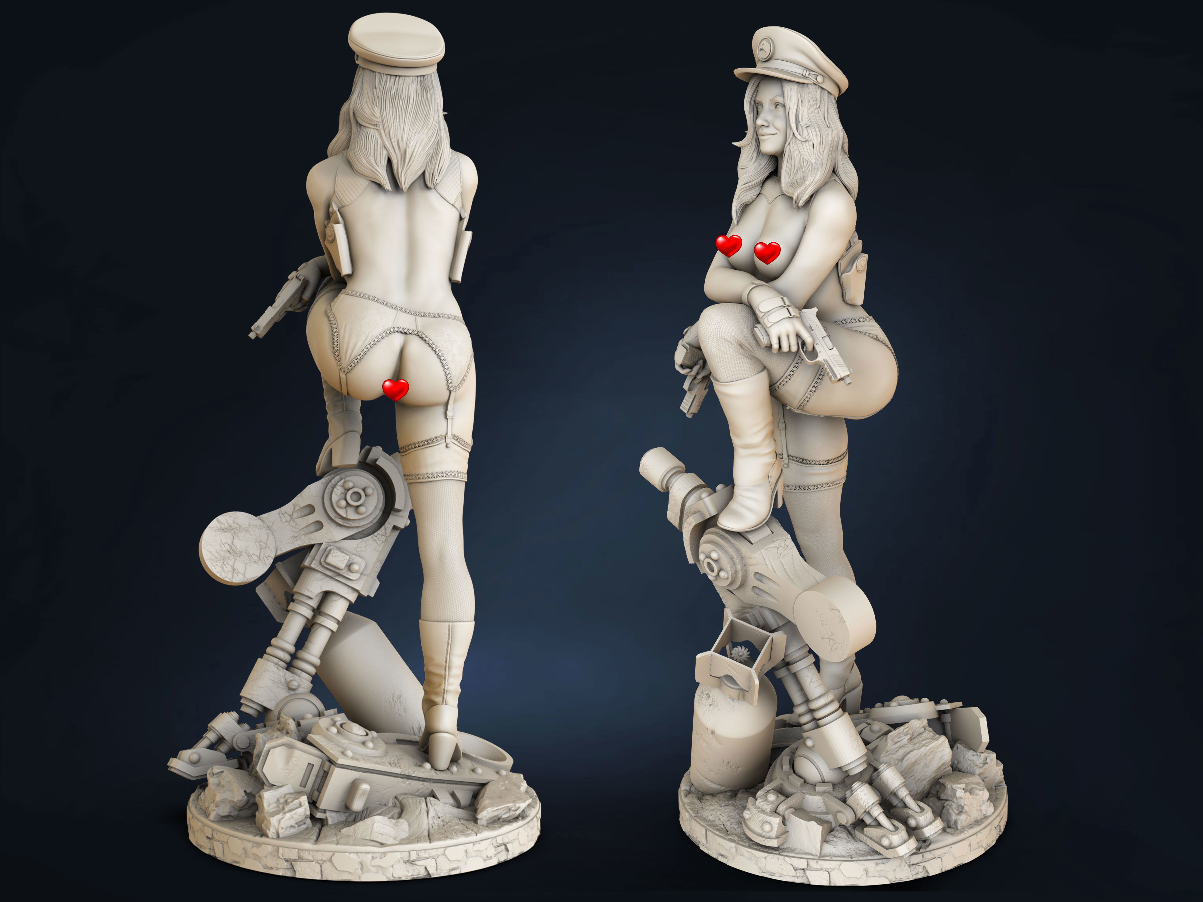 Lady Blackhawk DC 3D print model_3