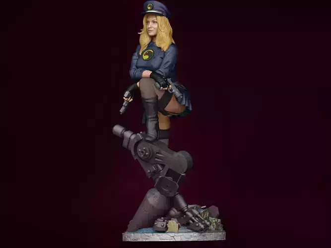 Lady Blackhawk DC 3D print model