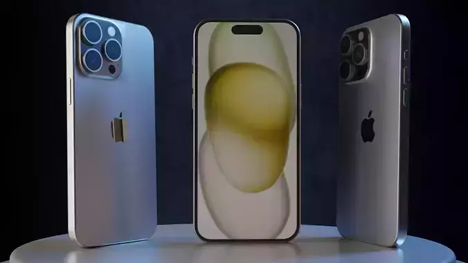 High-Quality iPhone 15 Pro Max 3D Model - Ultra-Realistic Design 3D model
