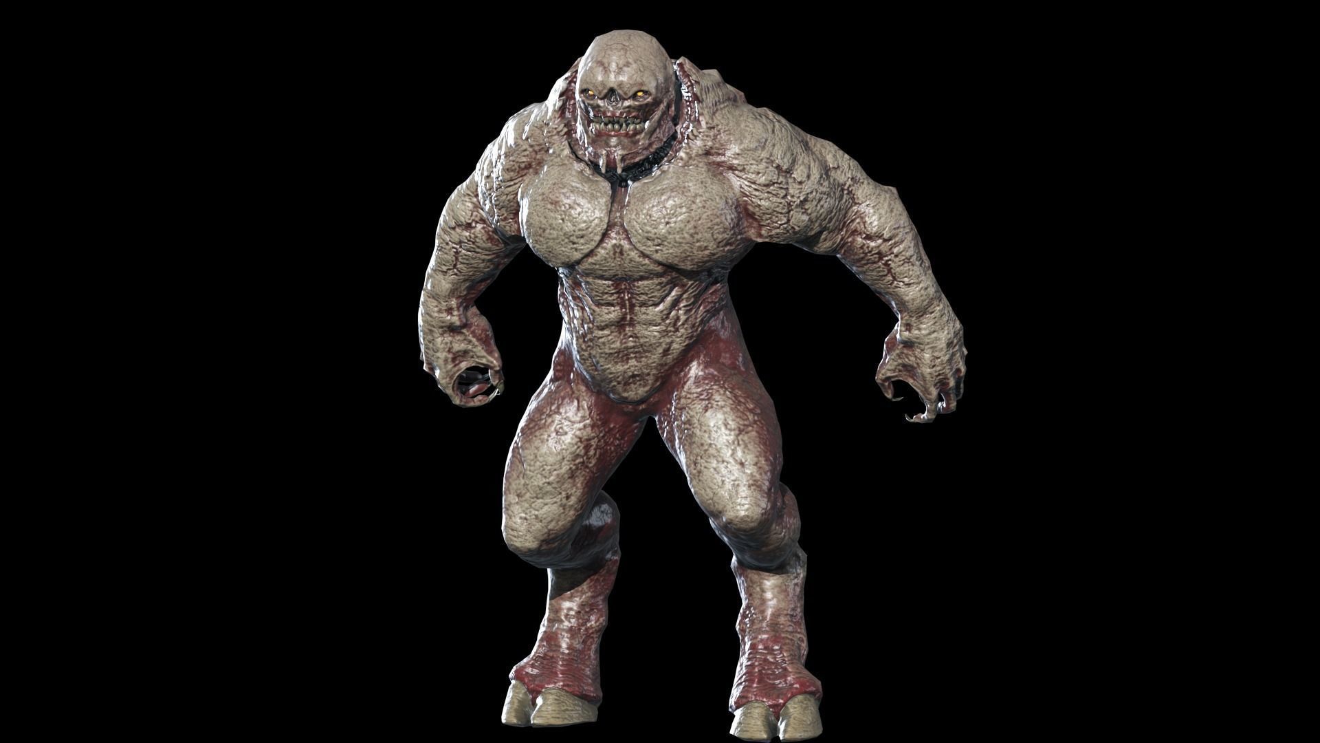 Big Demon 6 Low-poly 3D model_11