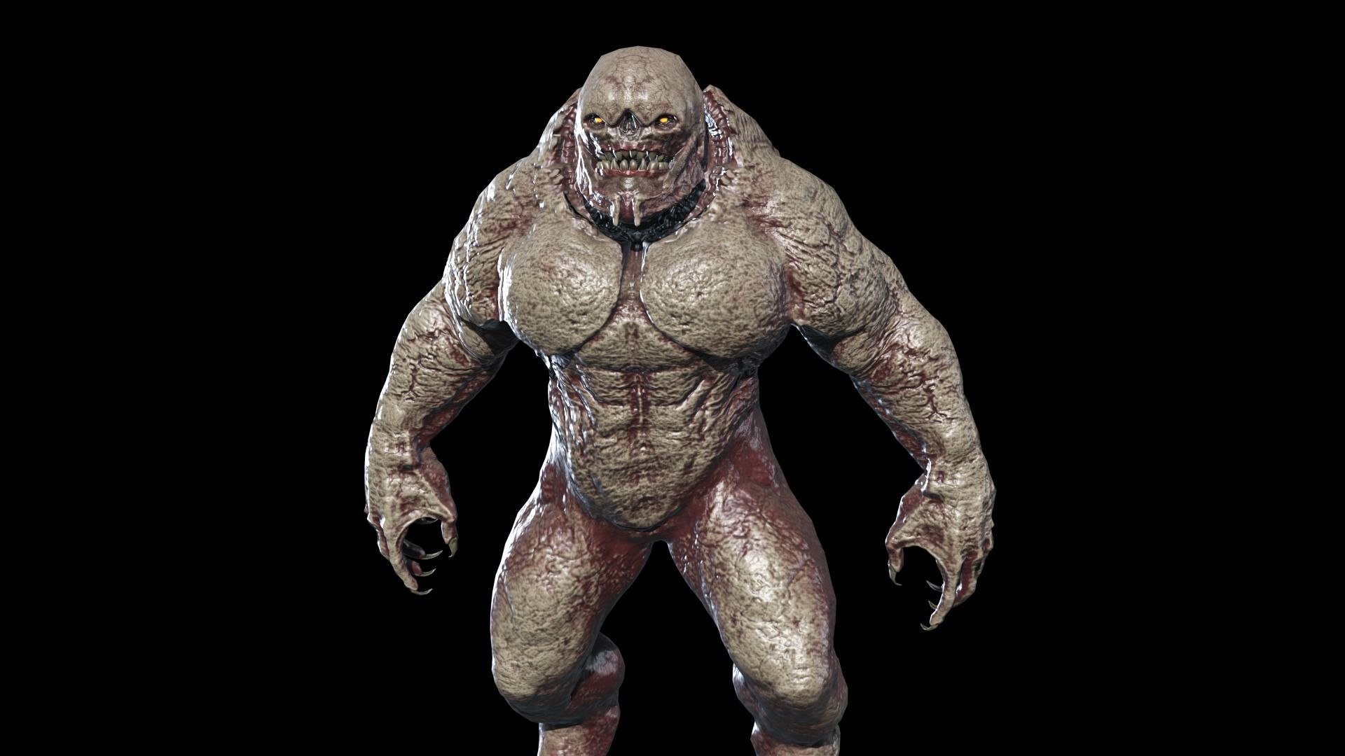 Big Demon 6 Low-poly 3D model_17