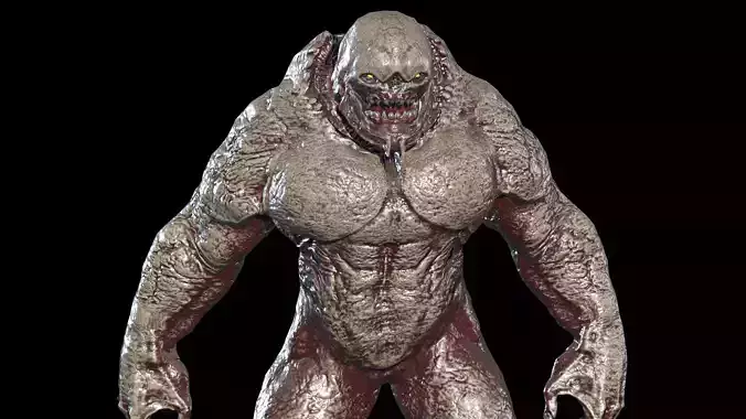 Big Demon 6 Low-poly 3D model