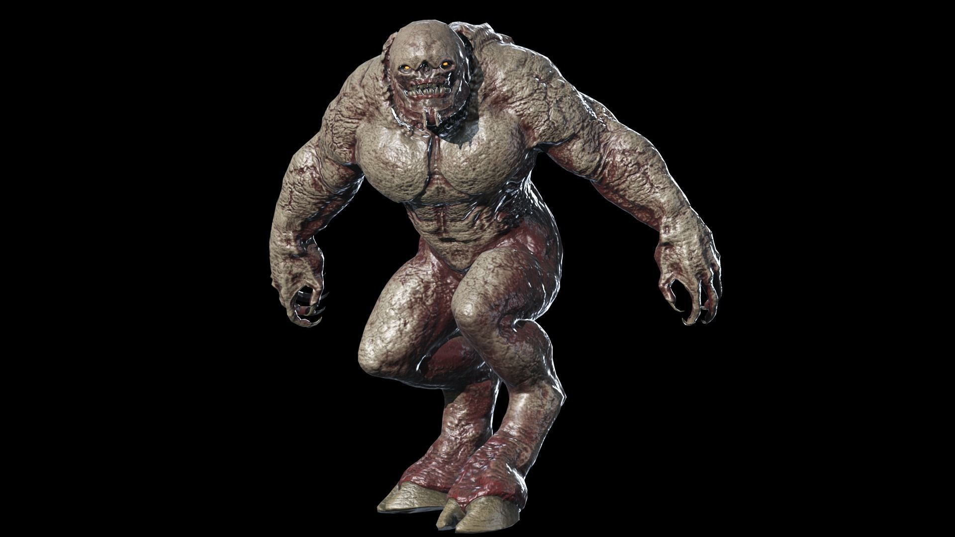 Big Demon 6 Low-poly 3D model_12