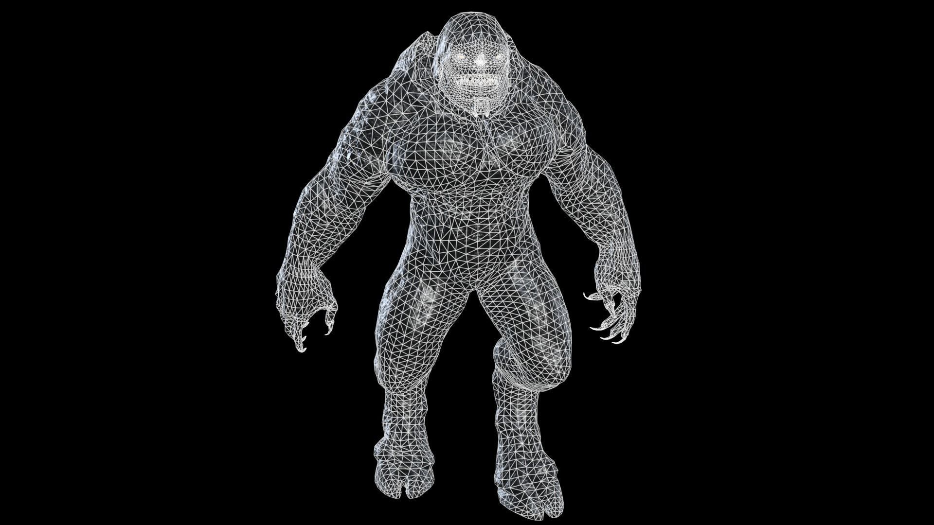 Big Demon 6 Low-poly 3D model_10