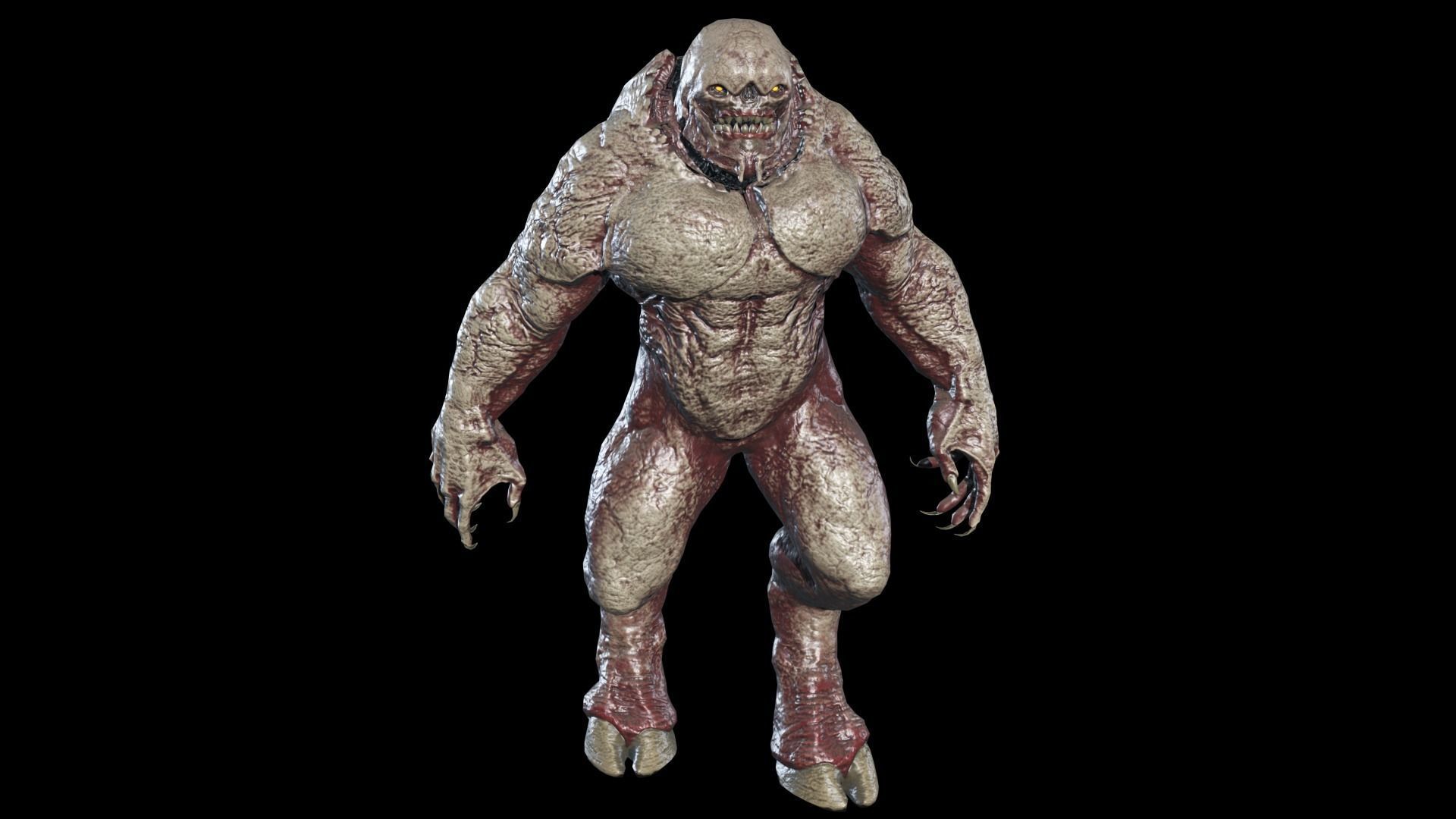 Big Demon 6 Low-poly 3D model_3