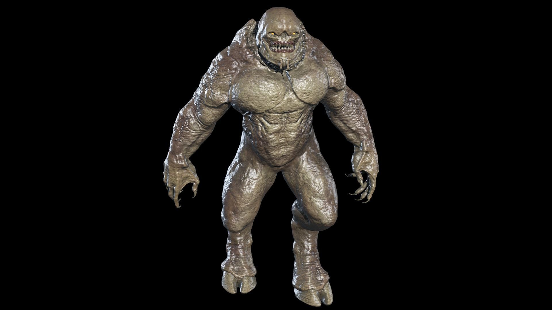 Big Demon 6 Low-poly 3D model_4