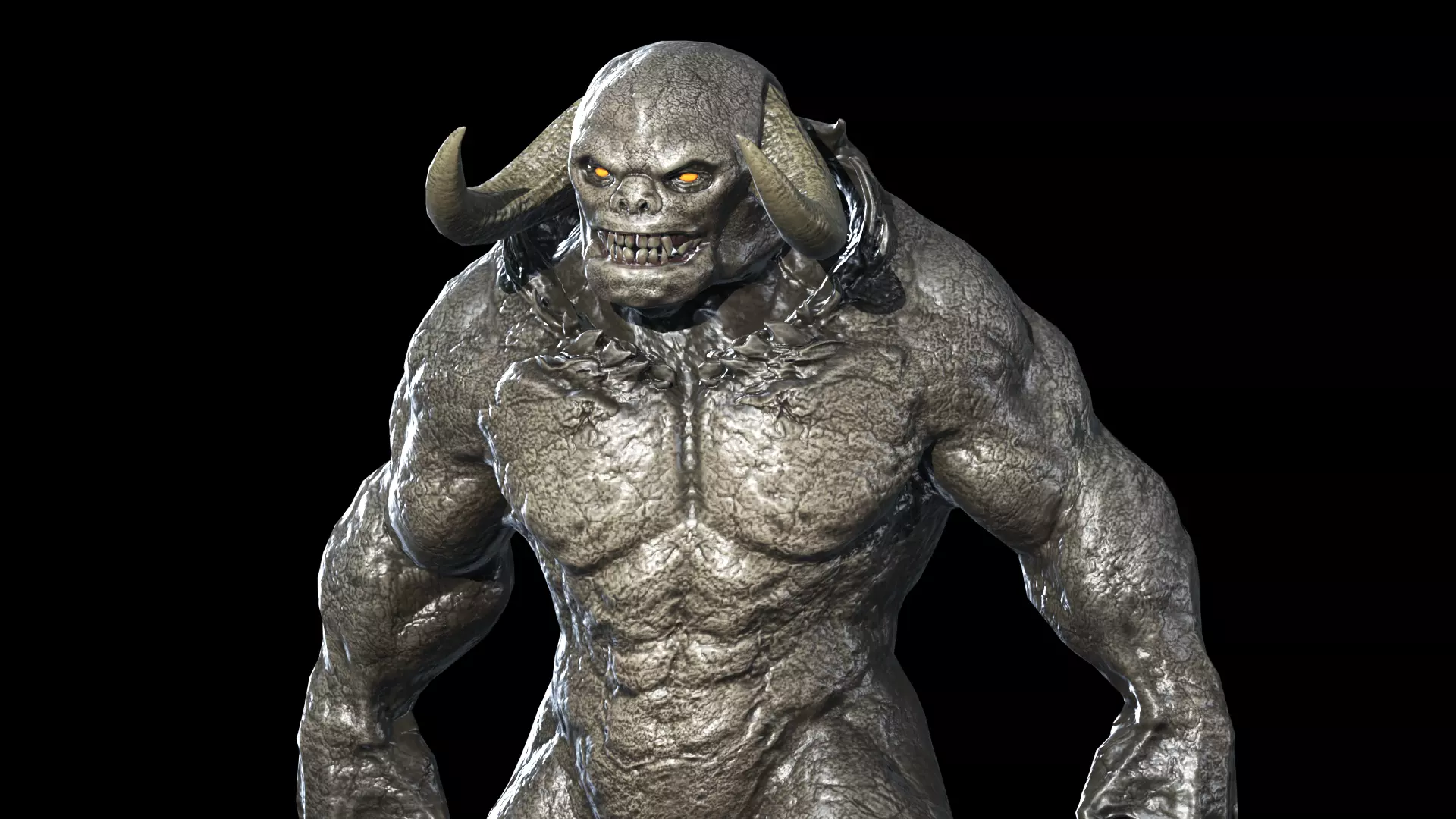 Big Demon 8 Low-poly 3D model_0