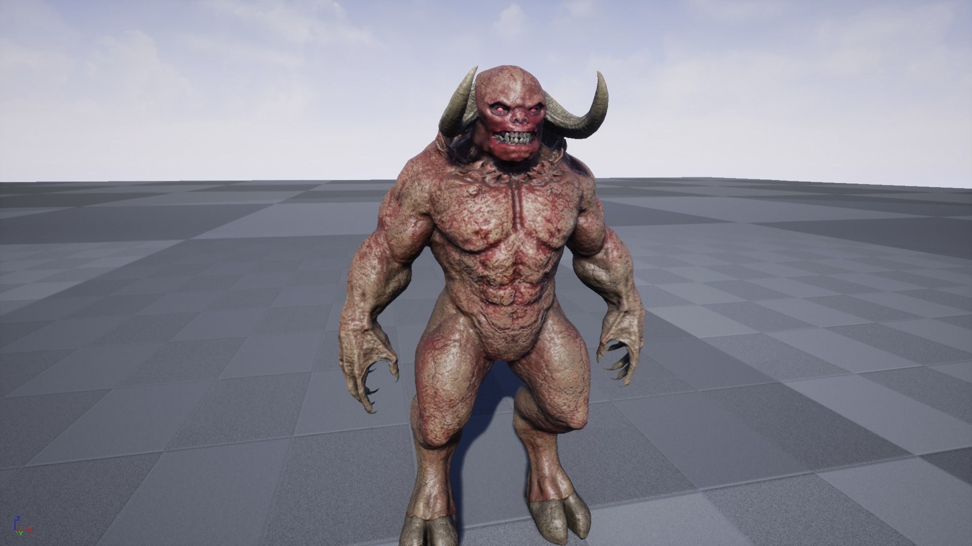Big Demon 8 Low-poly 3D model_29