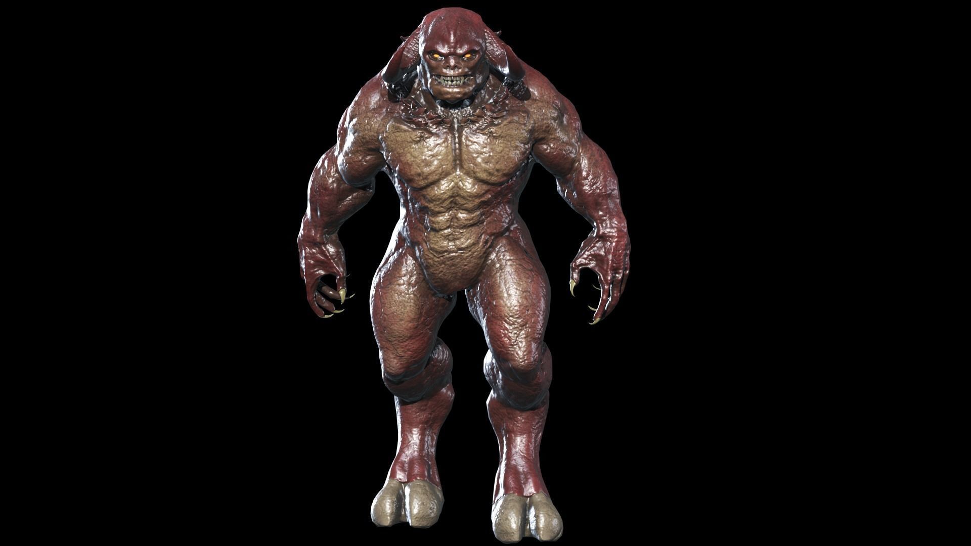 Big Demon 8 Low-poly 3D model_20