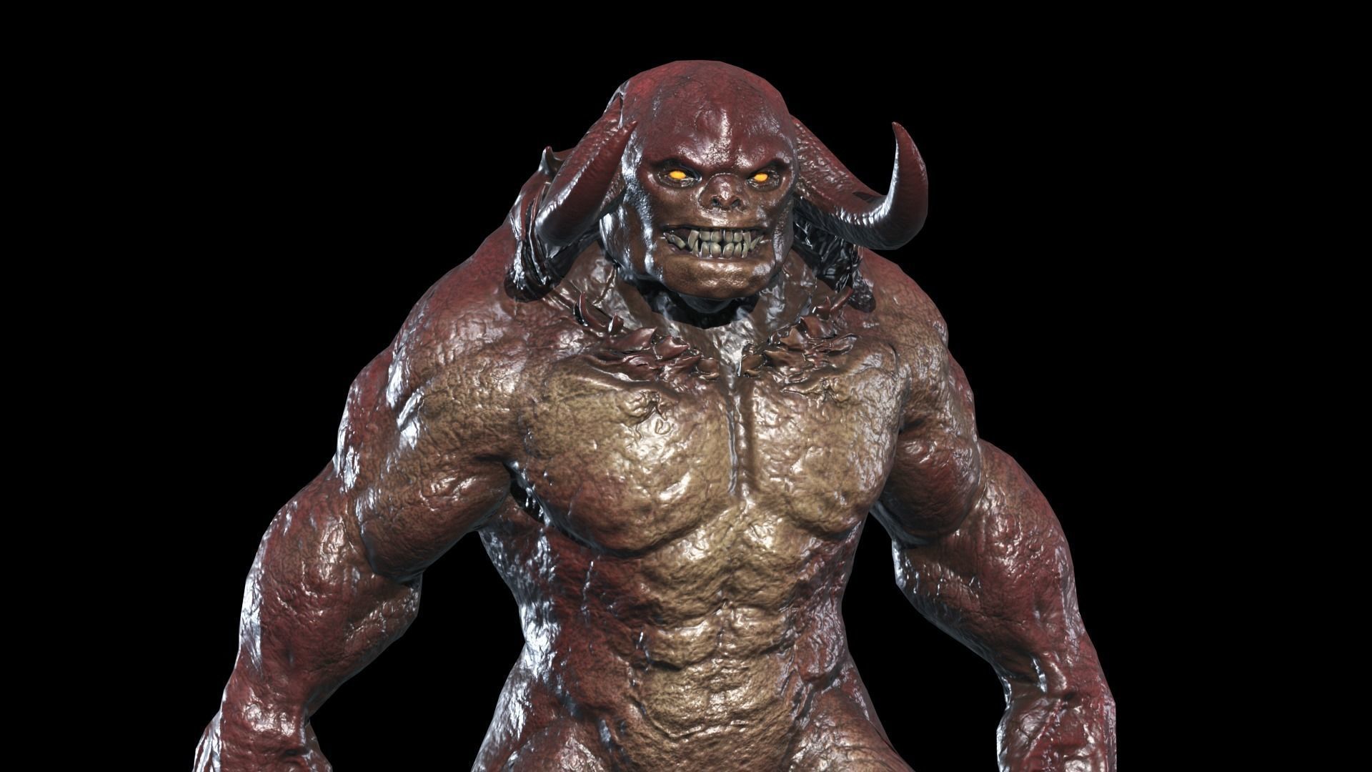 Big Demon 8 Low-poly 3D model_17