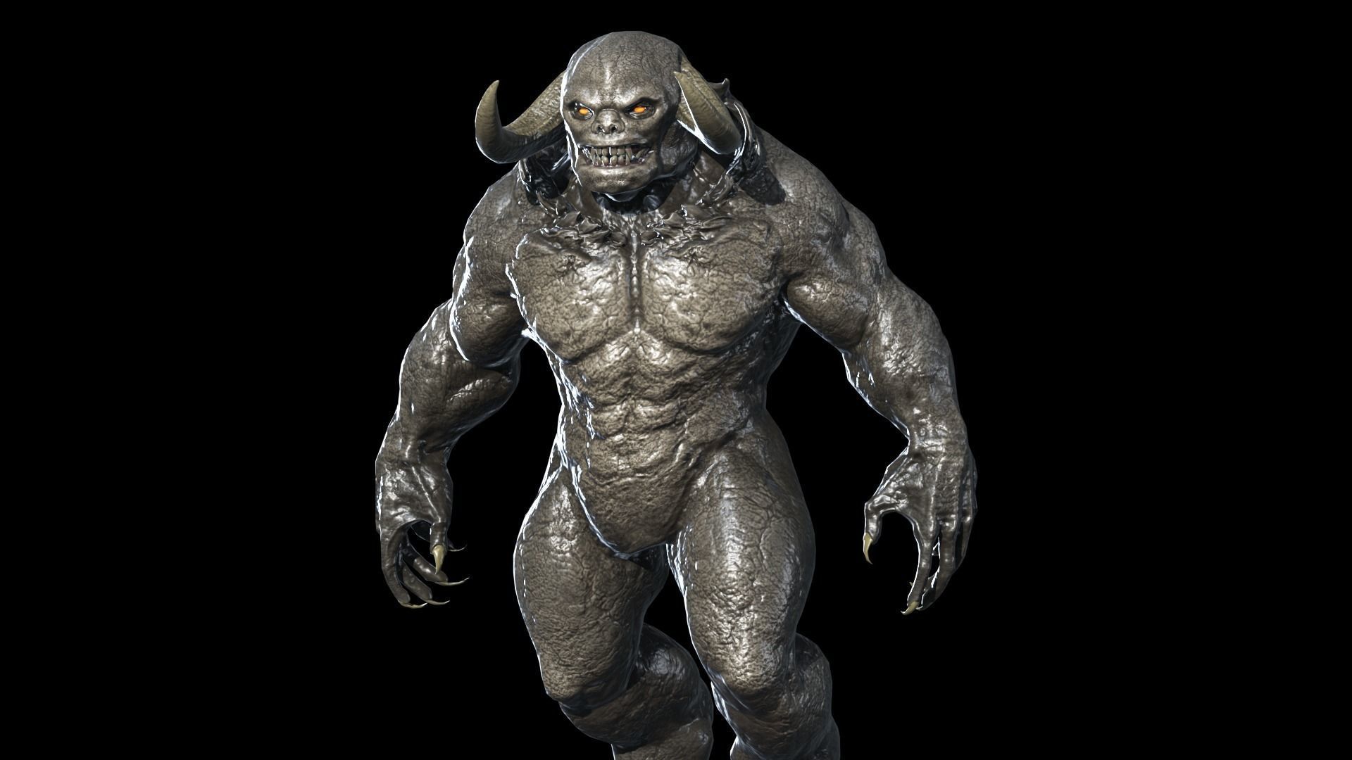 Big Demon 8 Low-poly 3D model_14