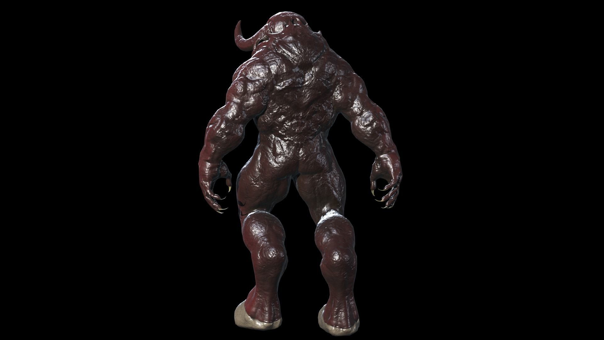 Big Demon 8 Low-poly 3D model_11