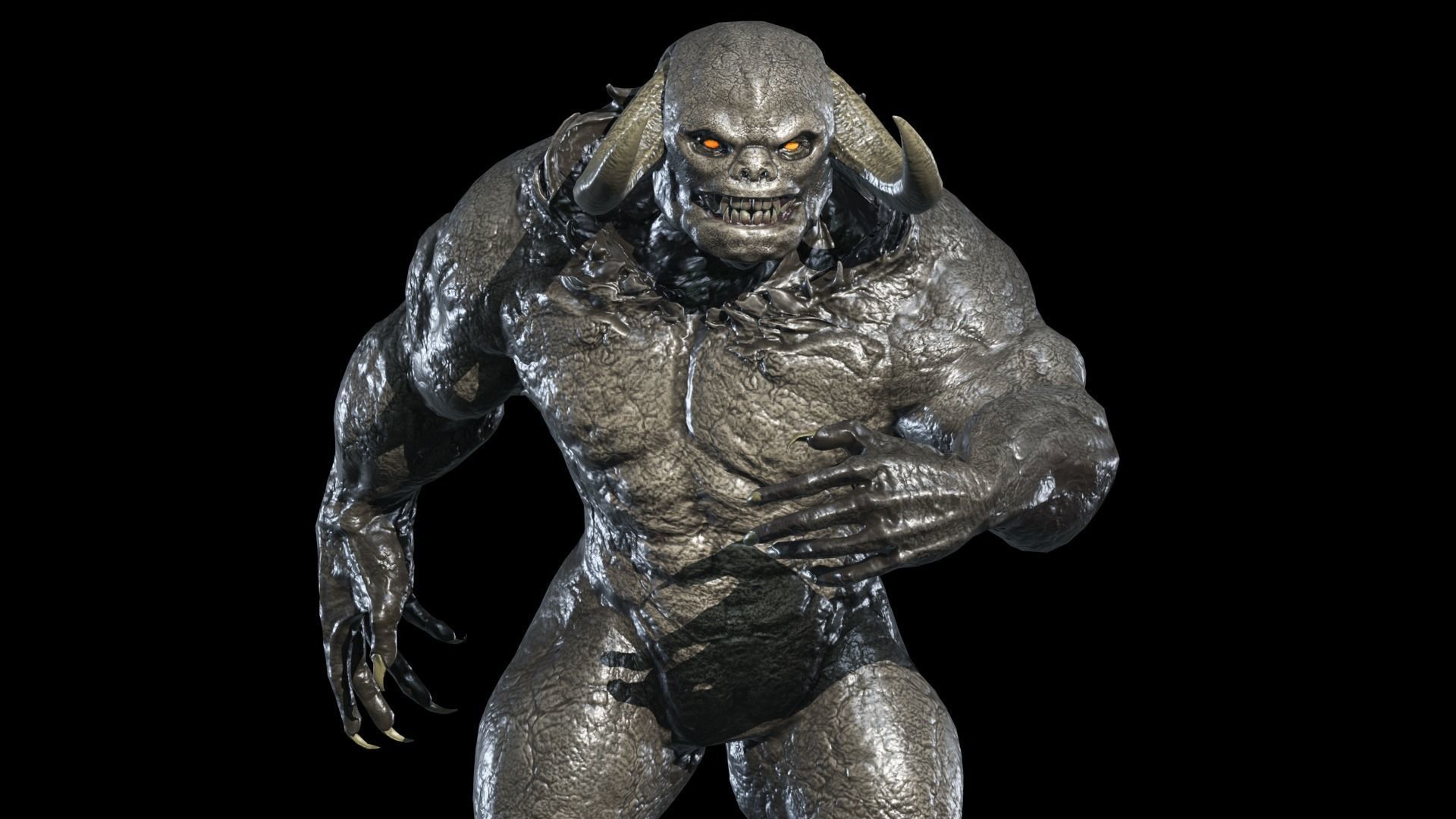 Big Demon 8 Low-poly 3D model_15