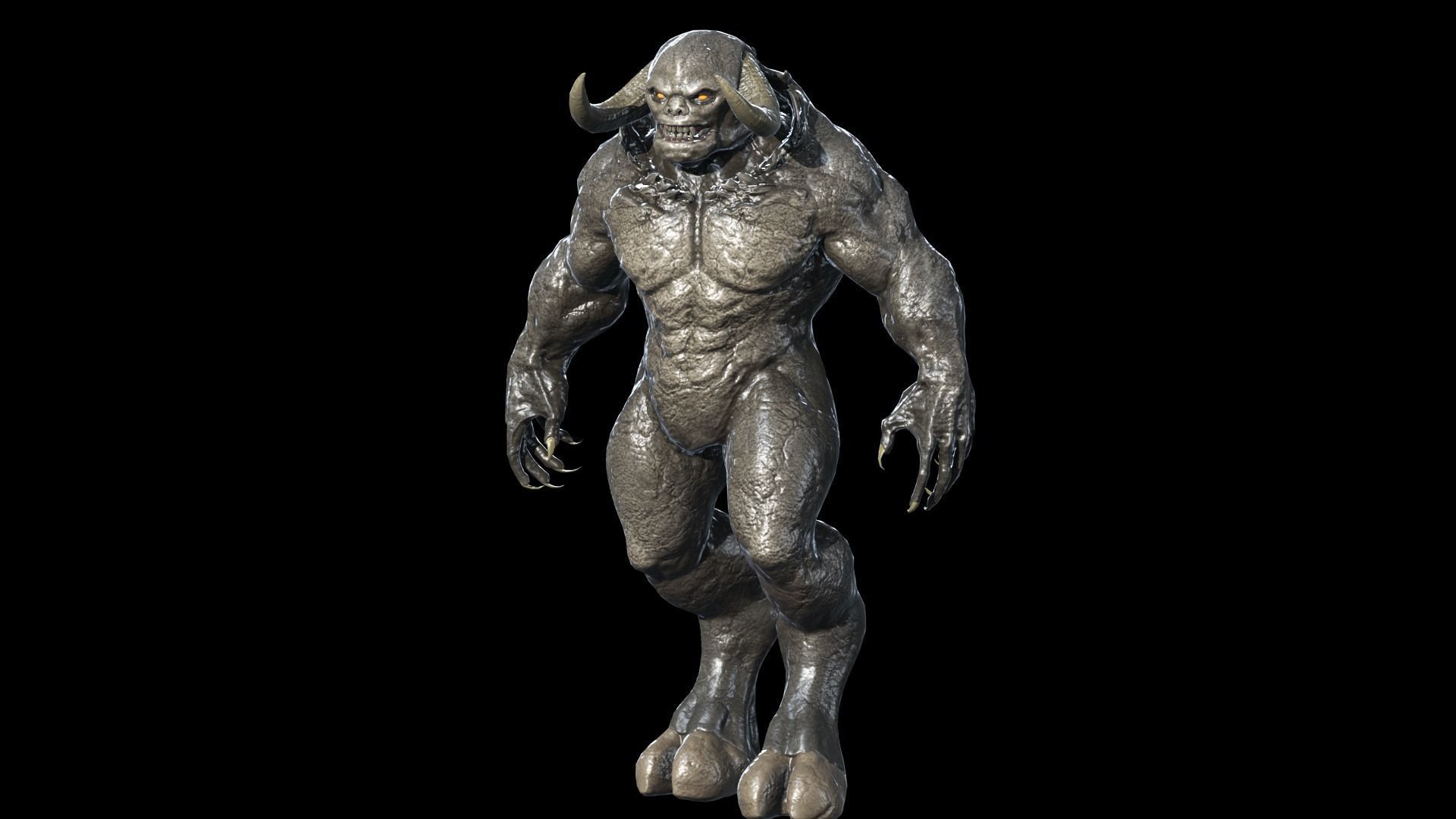 Big Demon 8 Low-poly 3D model_18