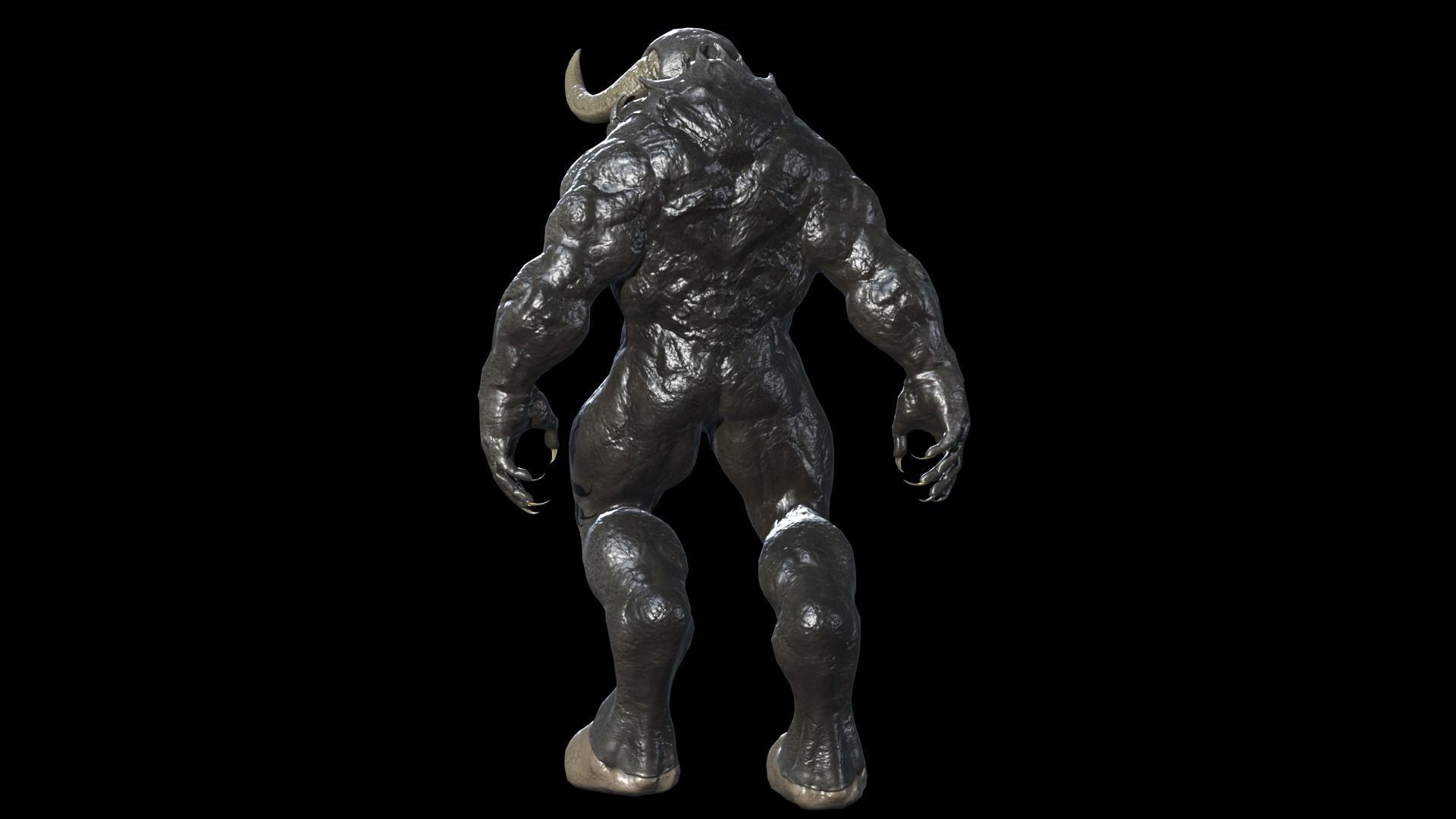 Big Demon 8 Low-poly 3D model_10