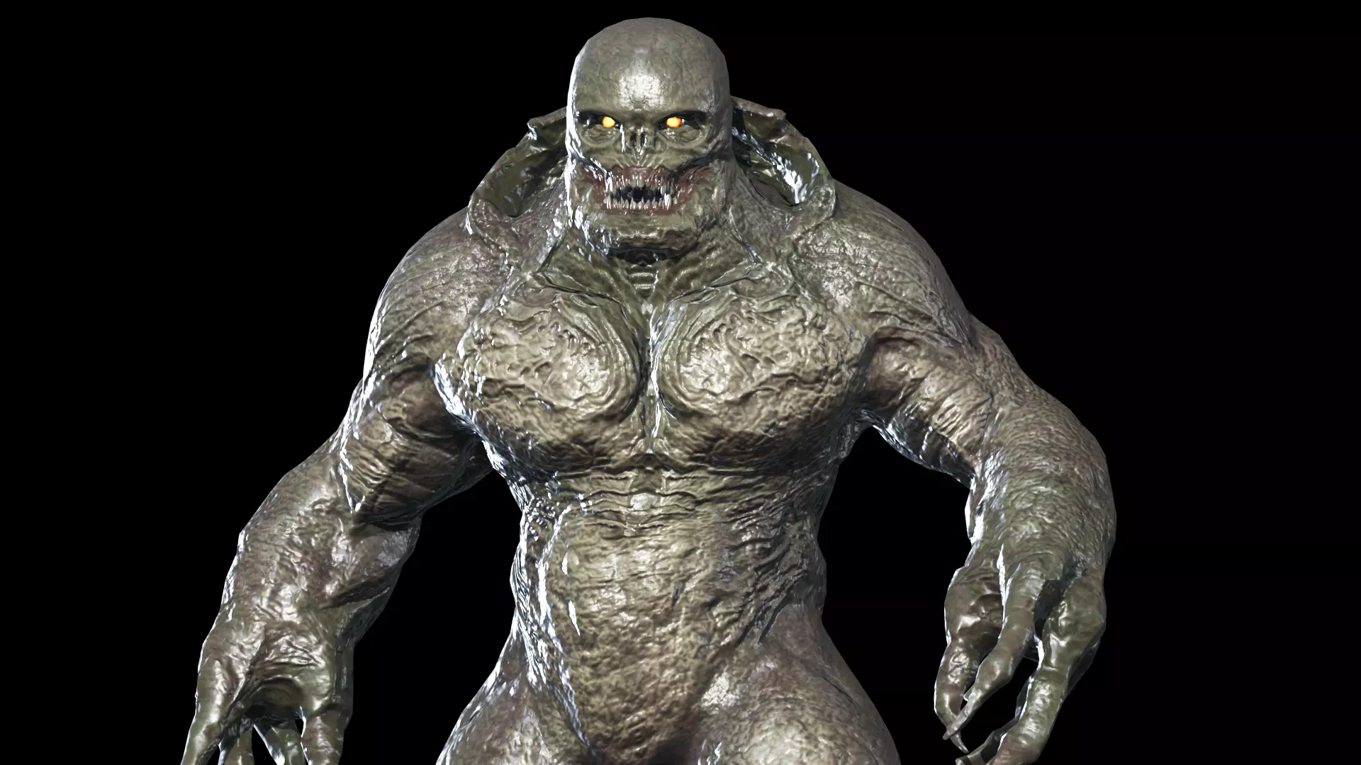 Demon Boss Low-poly 3D model_0