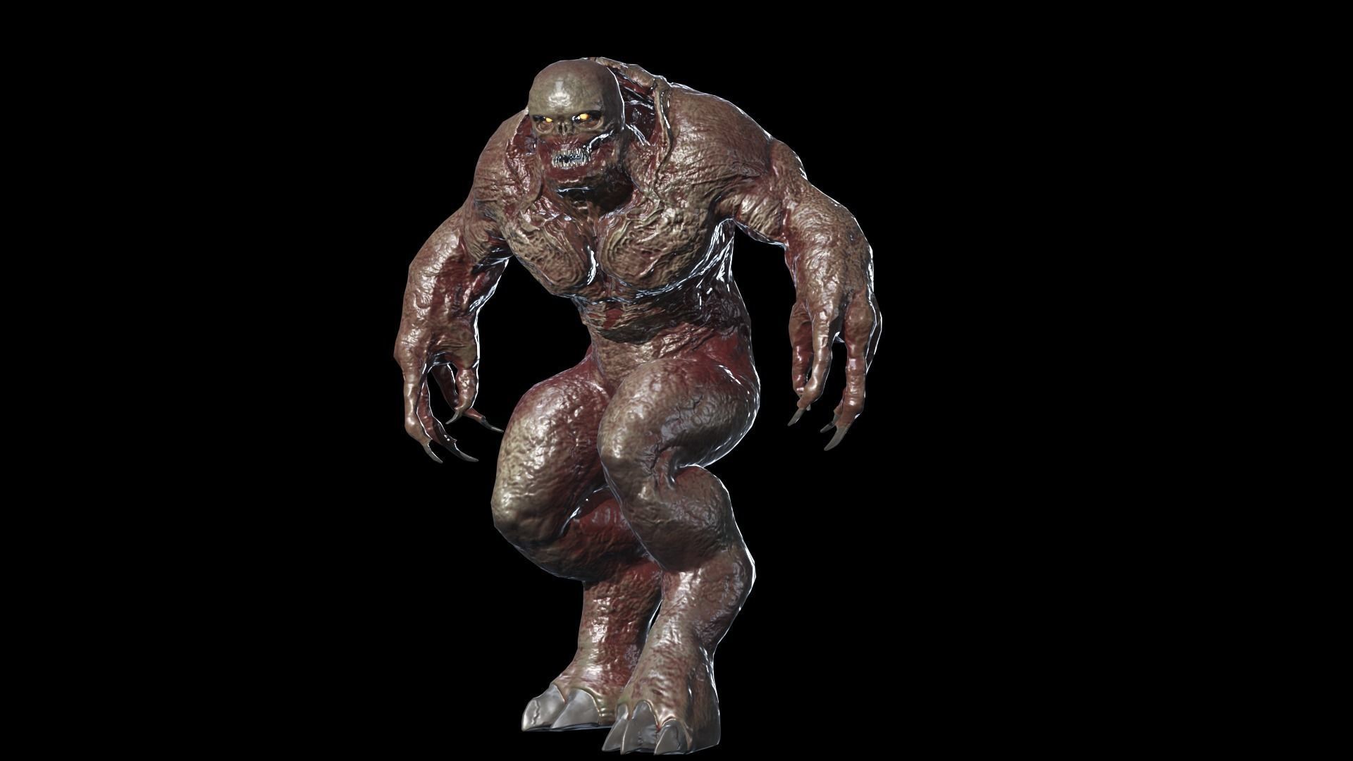 Demon Boss Low-poly 3D model_12