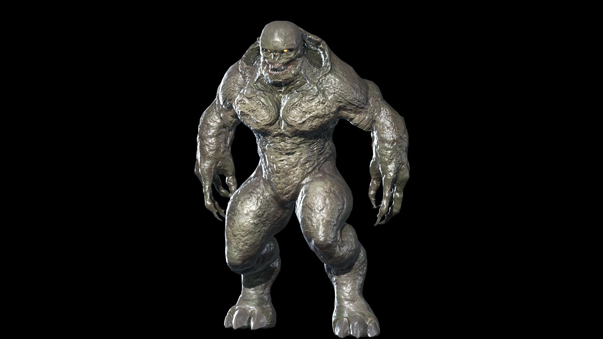 Demon Boss Low-poly 3D model_5