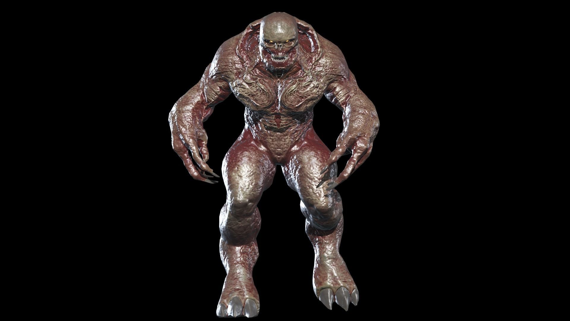 Demon Boss Low-poly 3D model_10