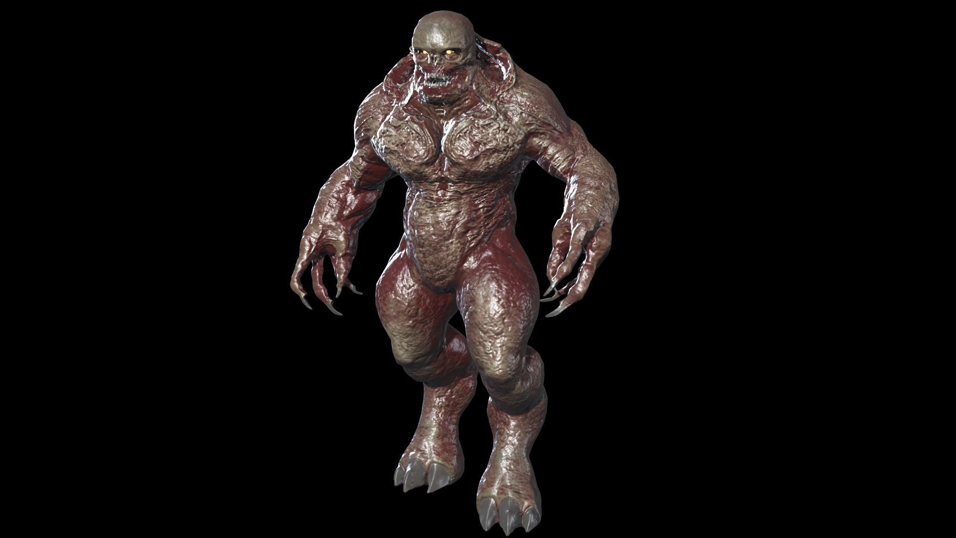 Demon Boss Low-poly 3D model_3