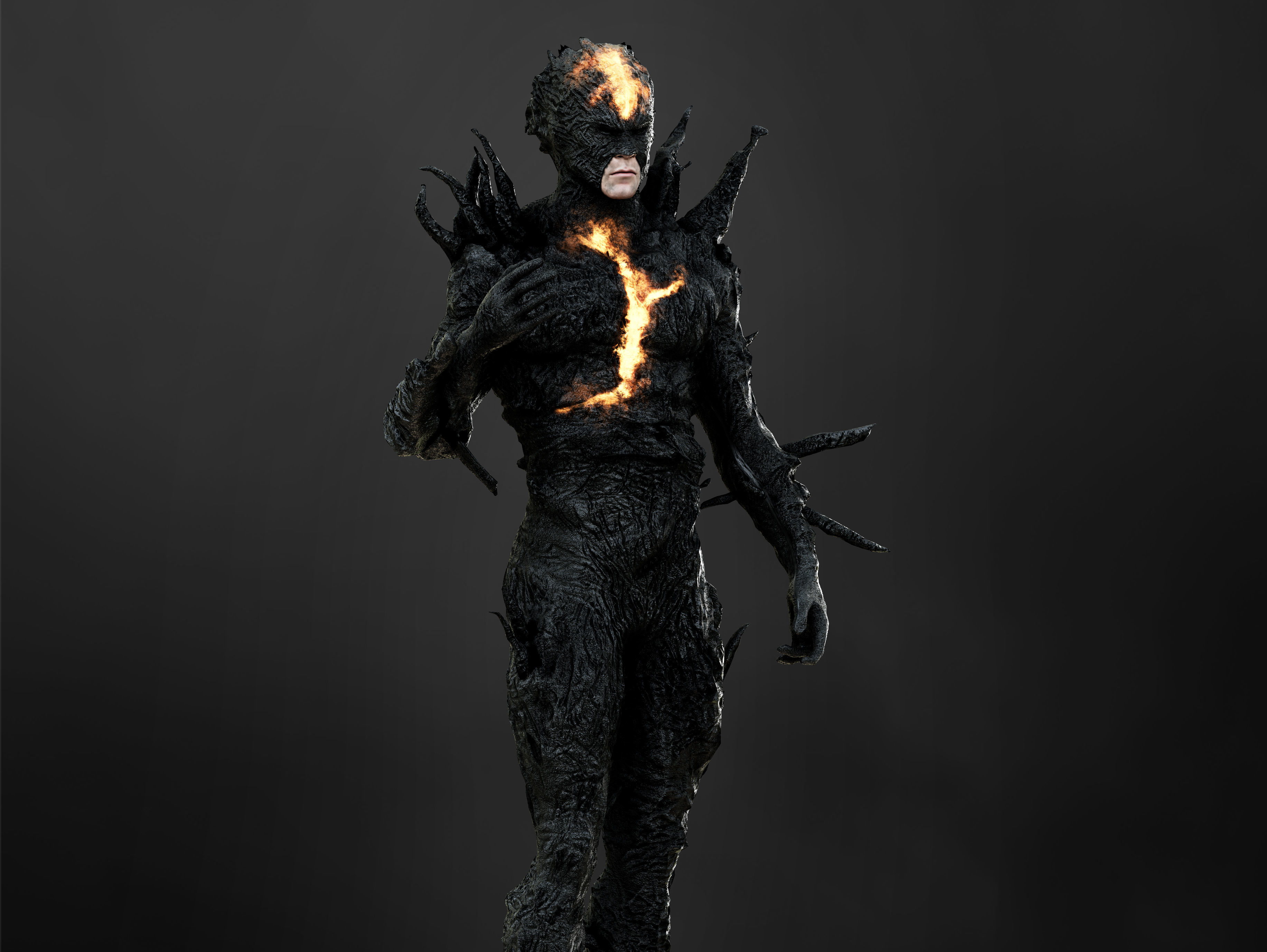 Dark Flash Low-poly 3D model_8